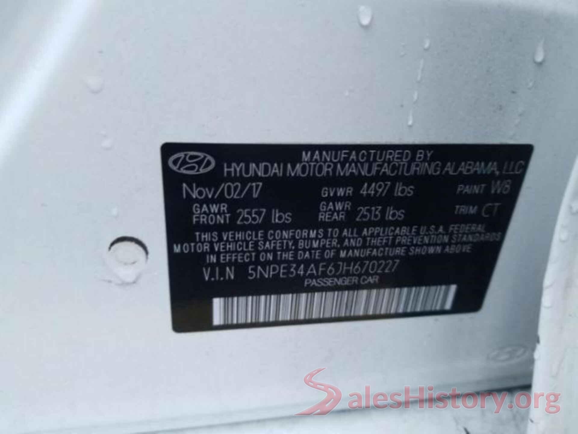 5NPE34AF6JH670227 2018 HYUNDAI SONATA