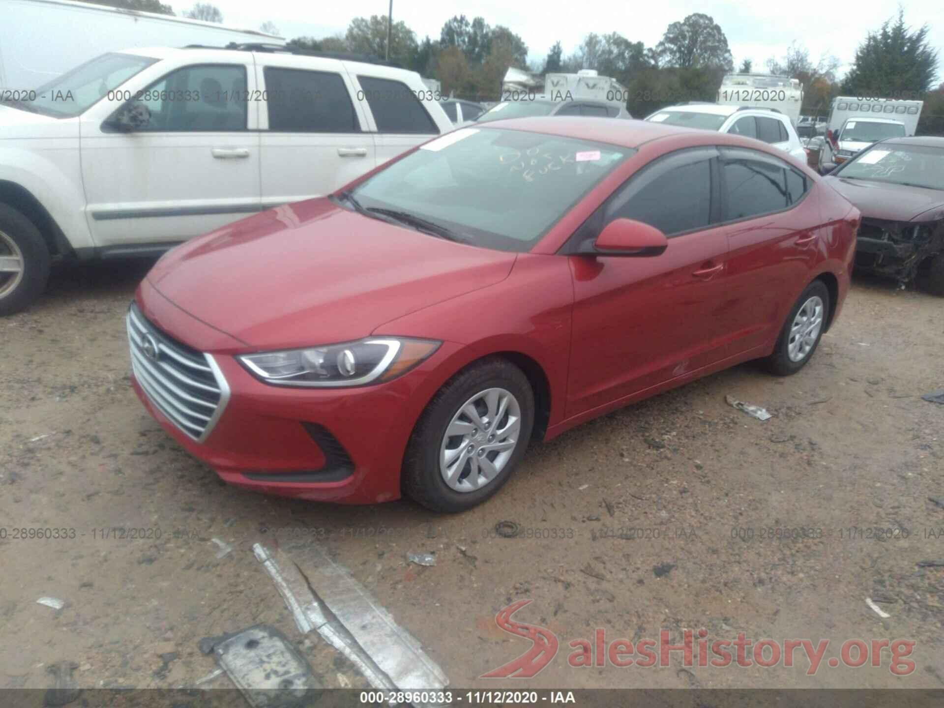 5NPD74LF4JH349574 2018 HYUNDAI ELANTRA