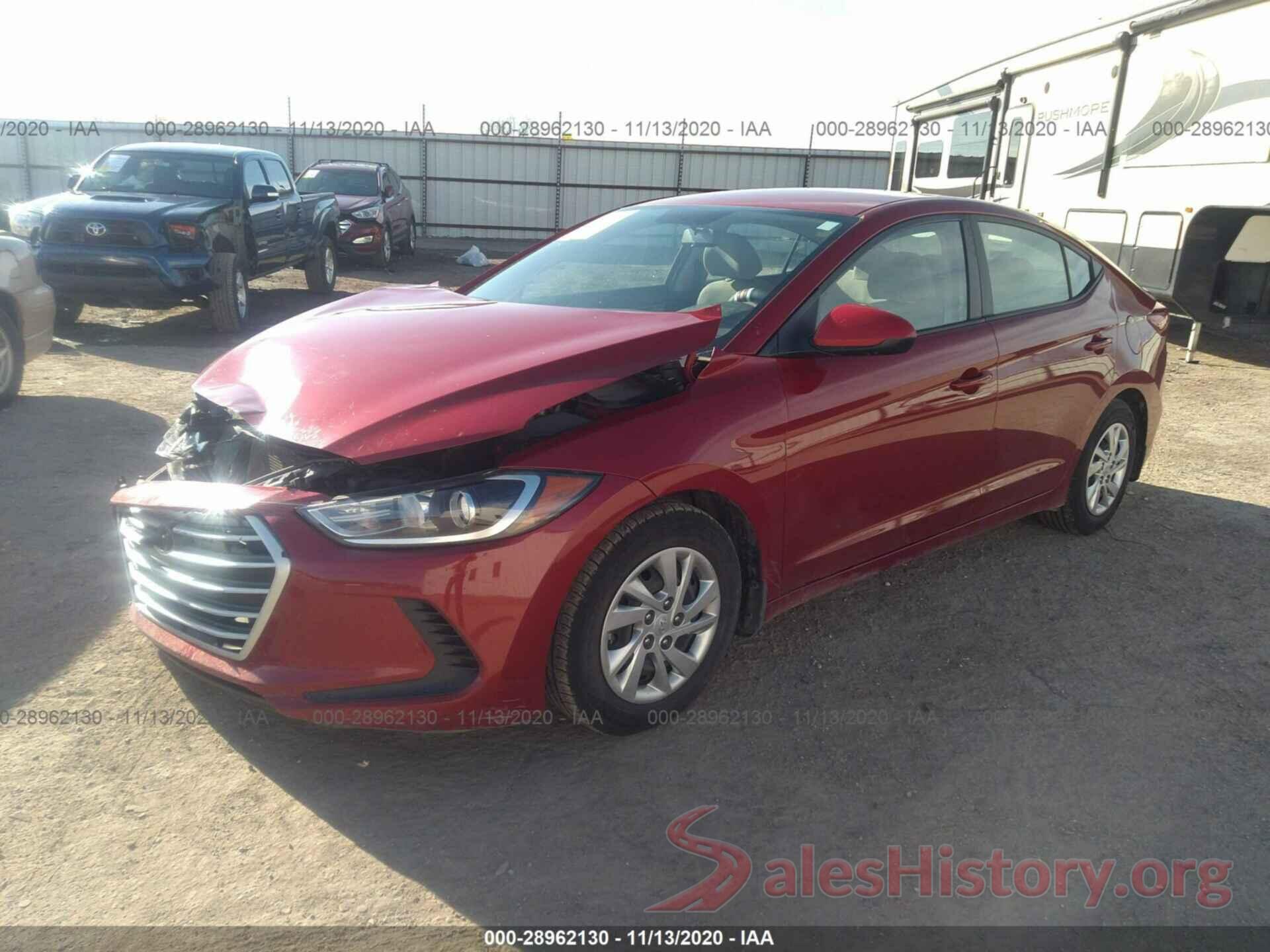 KMHD74LF2HU409332 2017 HYUNDAI ELANTRA