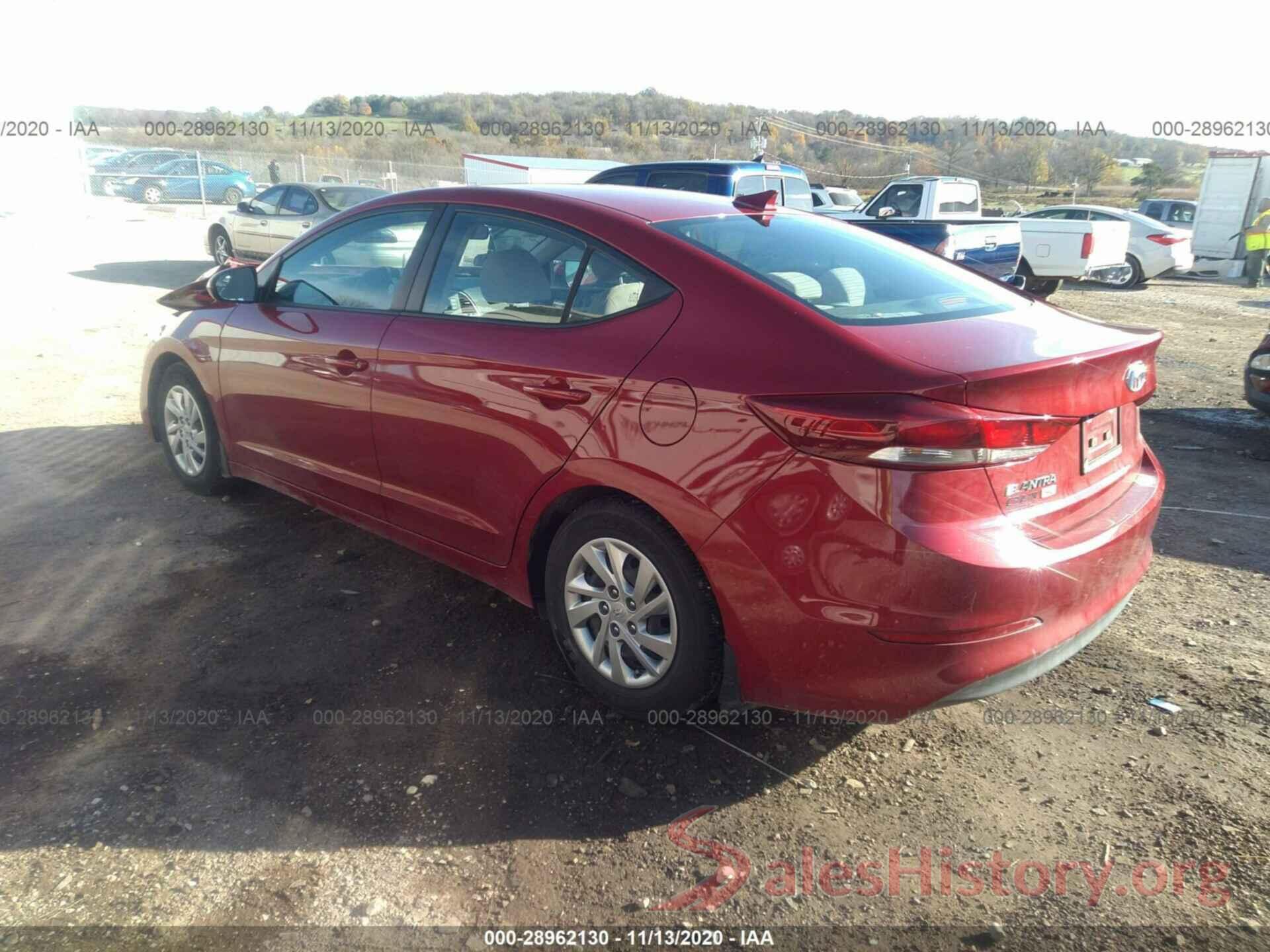 KMHD74LF2HU409332 2017 HYUNDAI ELANTRA