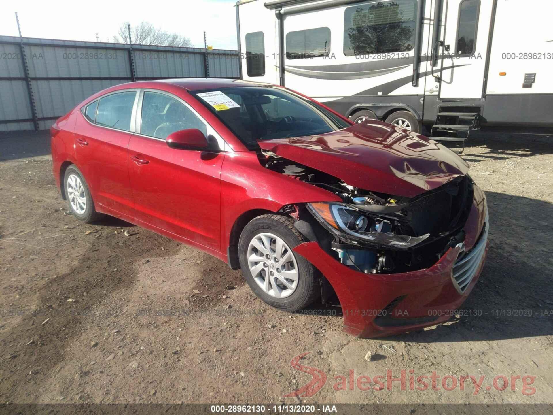 KMHD74LF2HU409332 2017 HYUNDAI ELANTRA