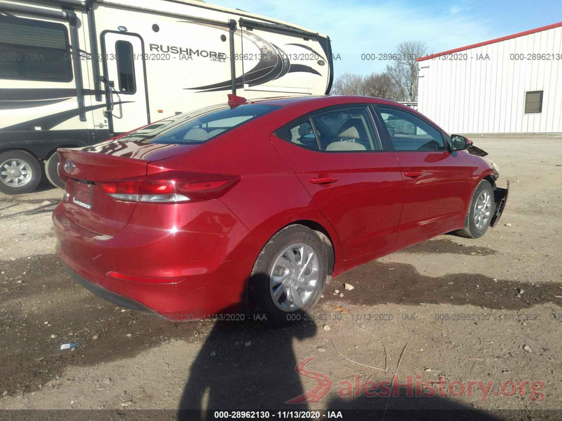 KMHD74LF2HU409332 2017 HYUNDAI ELANTRA