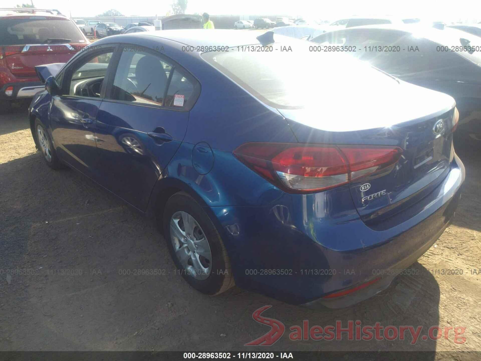 3KPFK4A77HE067494 2017 KIA FORTE