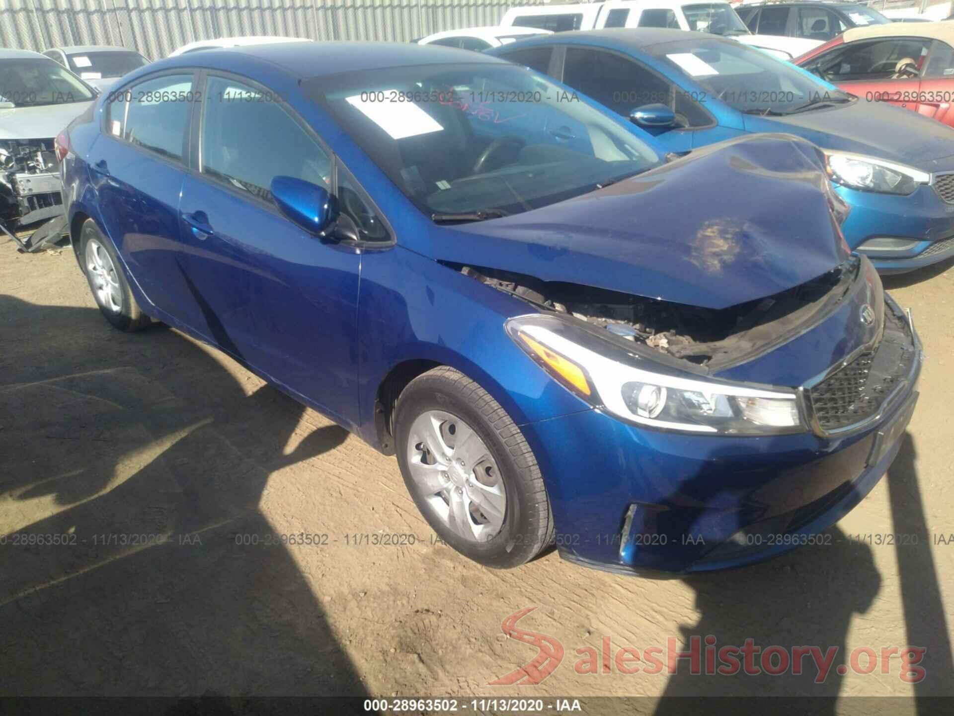 3KPFK4A77HE067494 2017 KIA FORTE