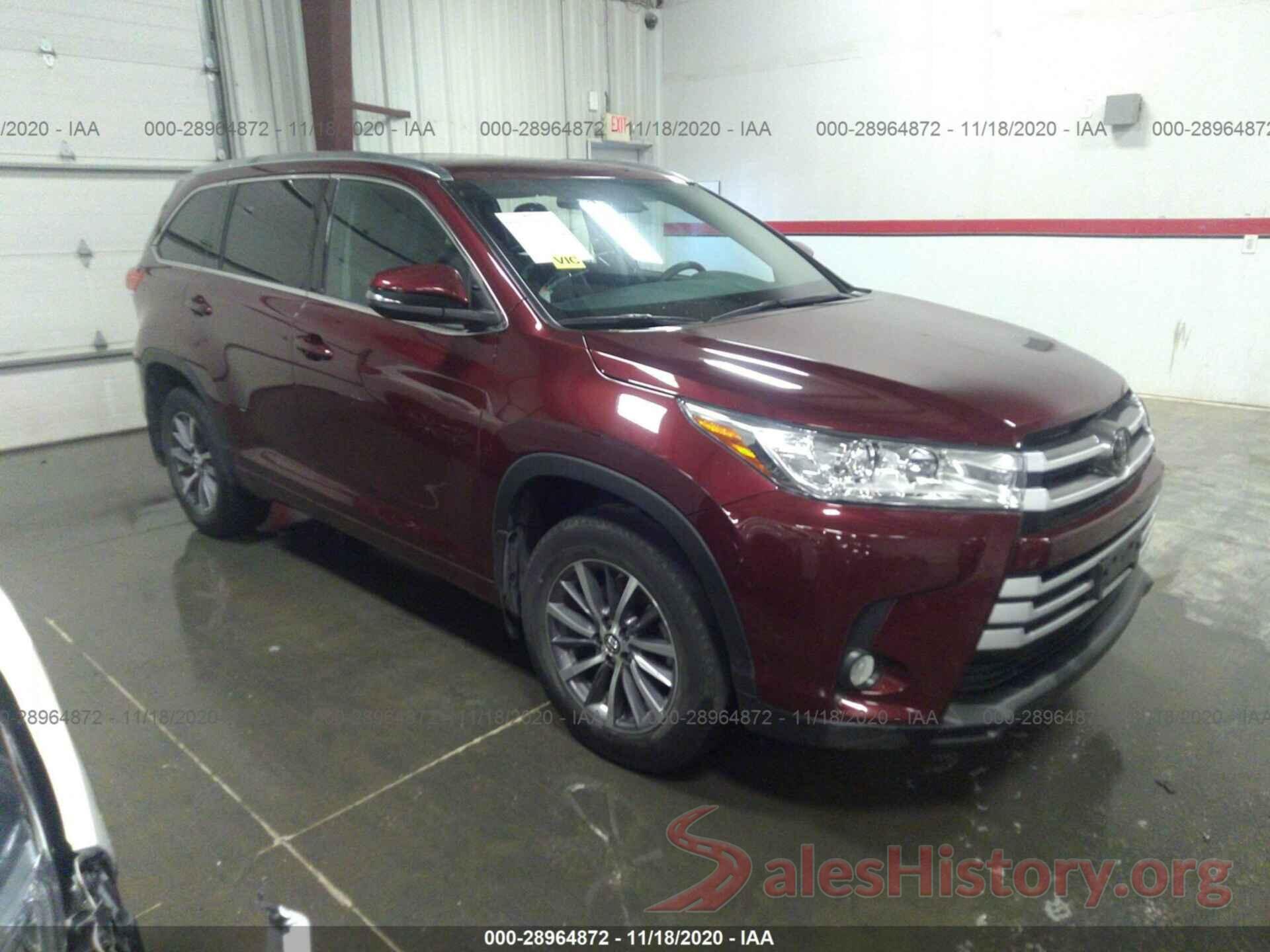 5TDJZRFH8JS870895 2018 TOYOTA HIGHLANDER