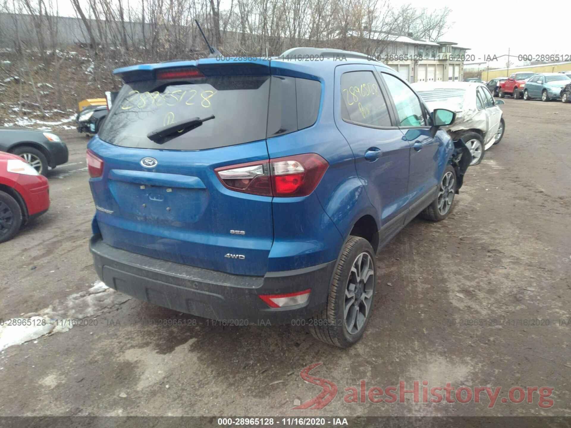 MAJ6S3JL6KC296065 2019 FORD ECOSPORT