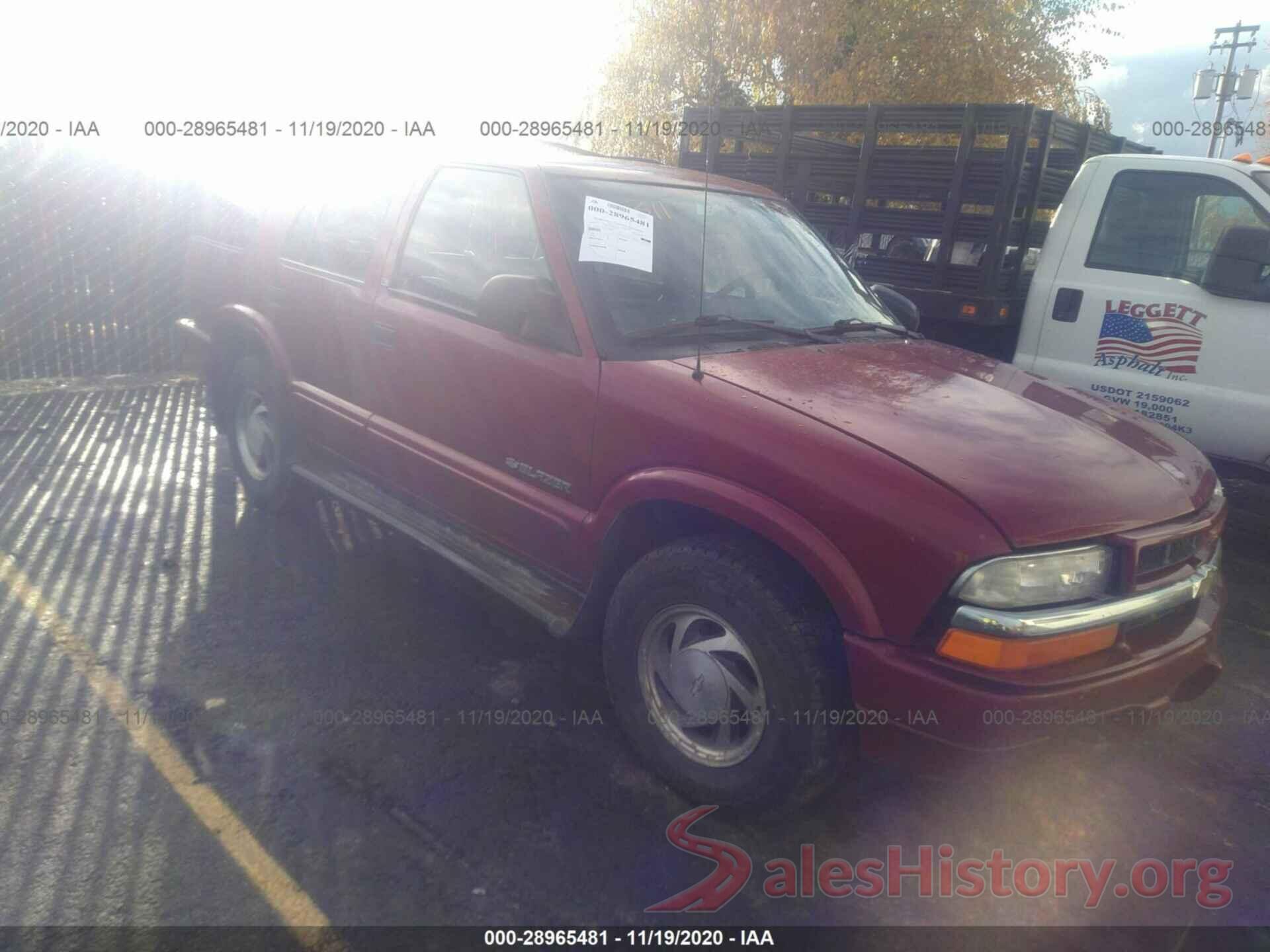 1GNDT13X63K134938 2003 CHEVROLET BLAZER