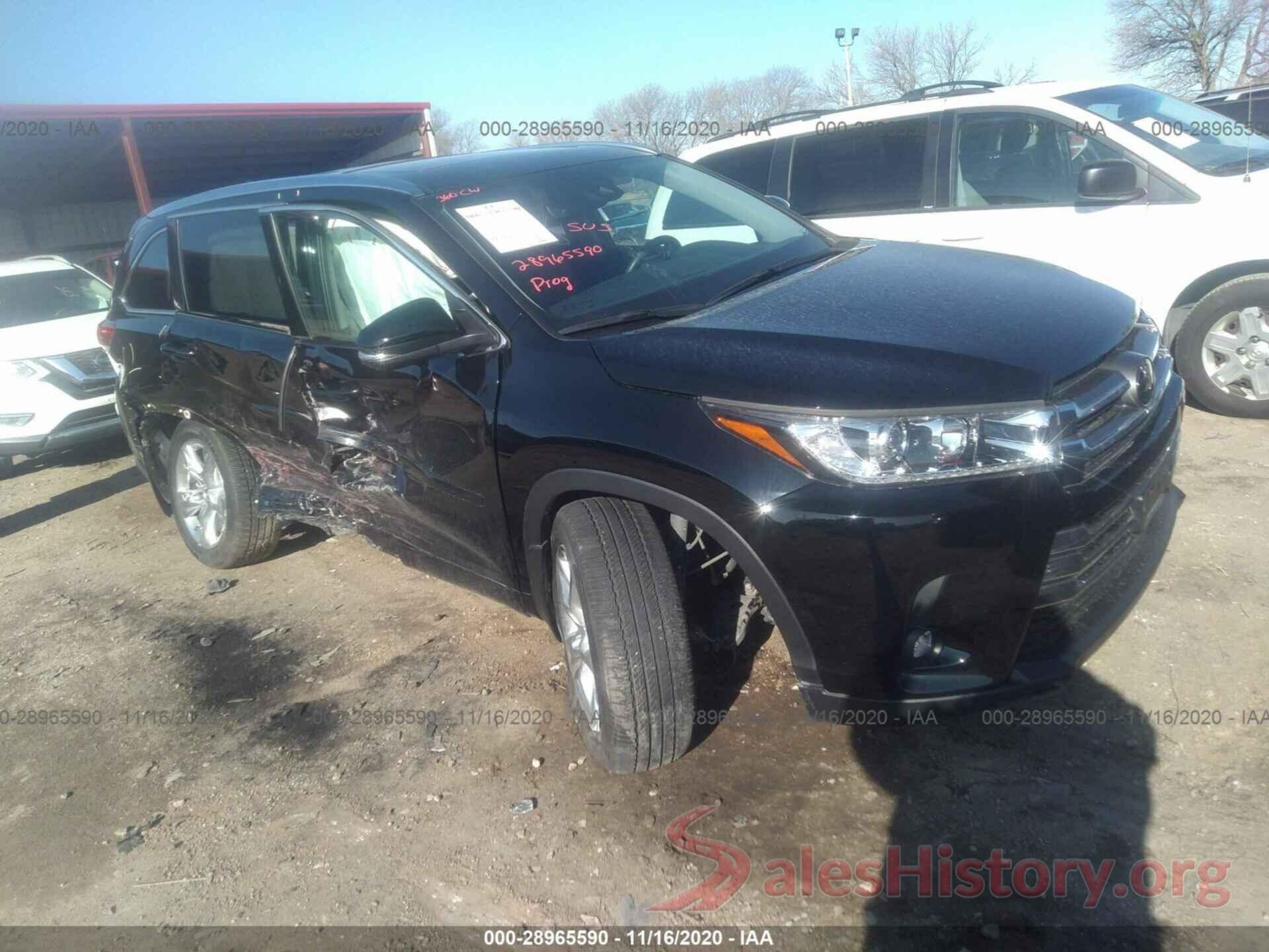 5TDDZRFH0KS966809 2019 TOYOTA HIGHLANDER