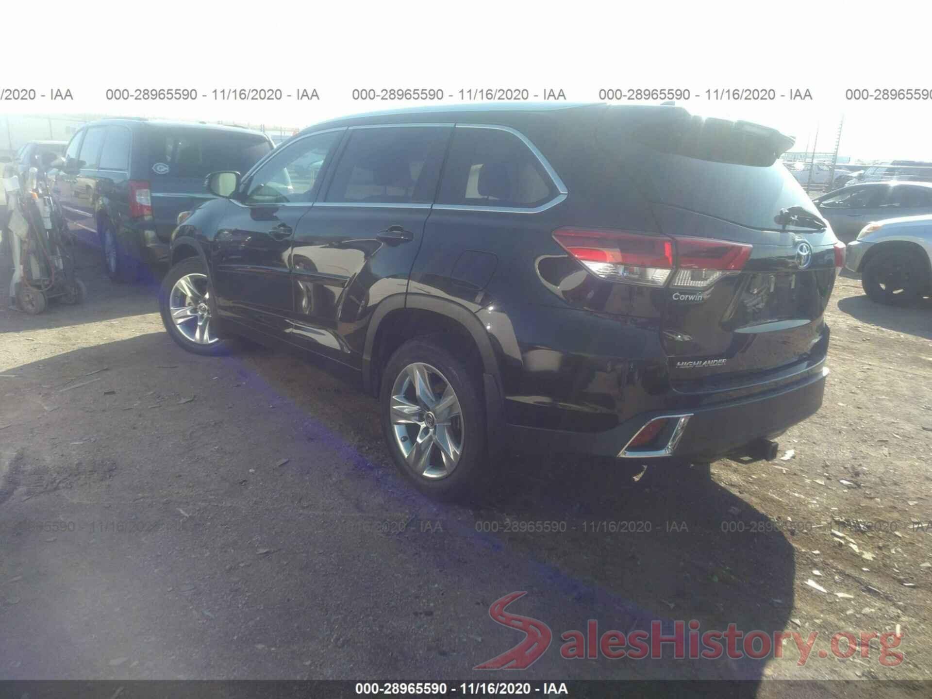 5TDDZRFH0KS966809 2019 TOYOTA HIGHLANDER