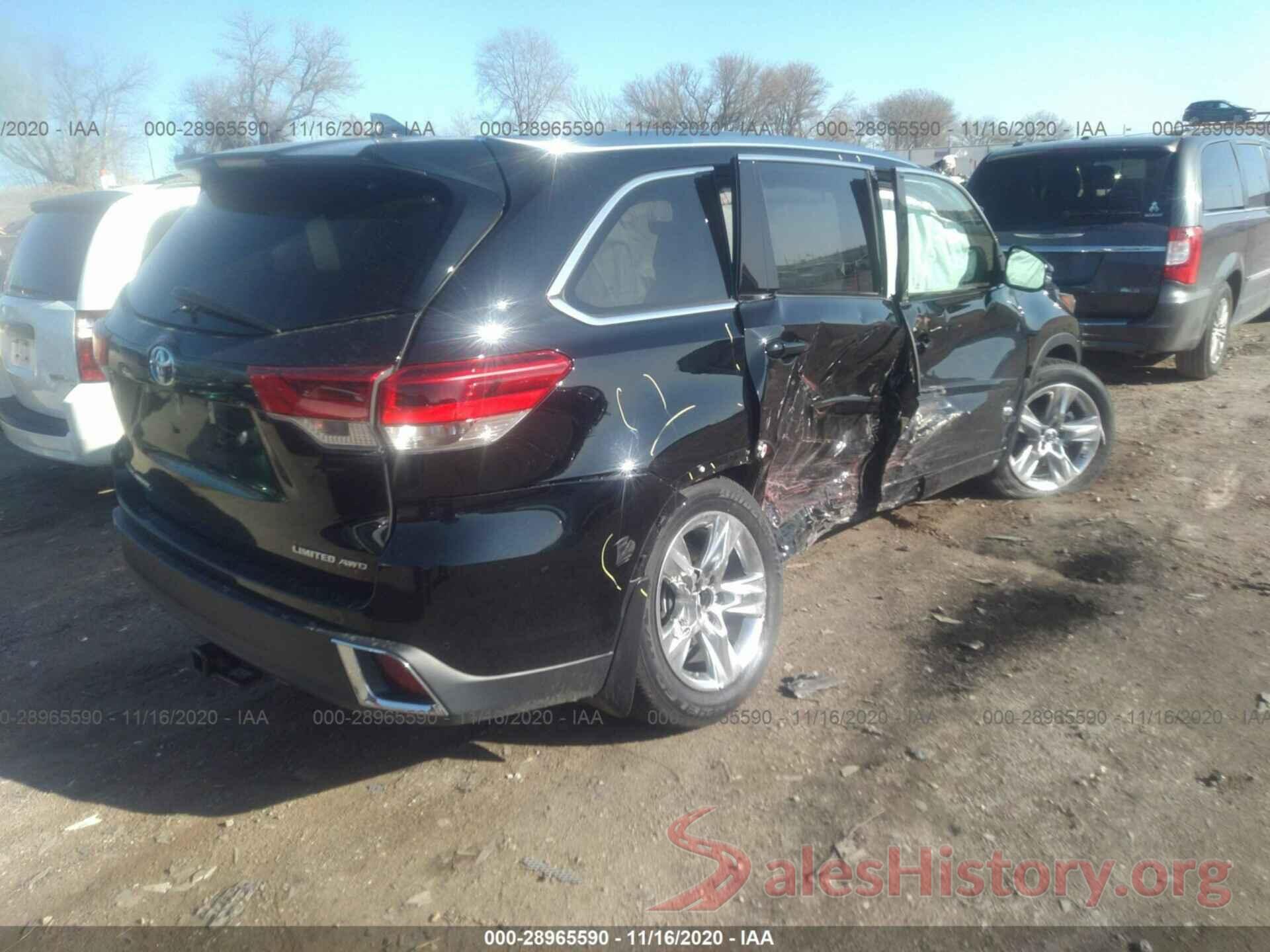 5TDDZRFH0KS966809 2019 TOYOTA HIGHLANDER