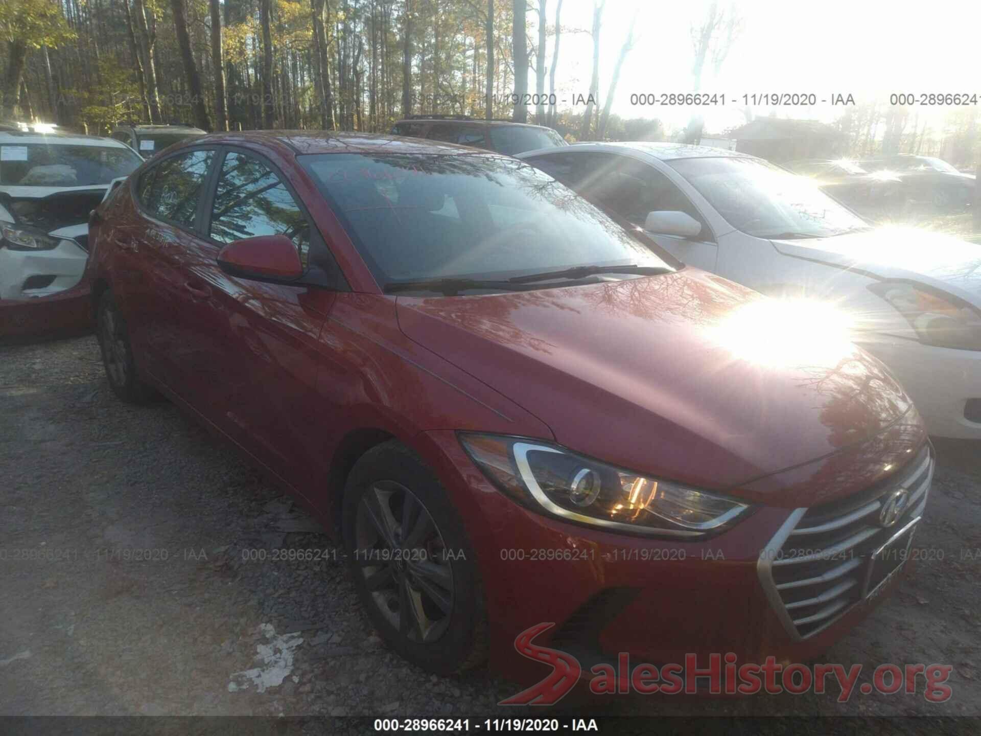 5NPD84LF7JH251961 2018 HYUNDAI ELANTRA