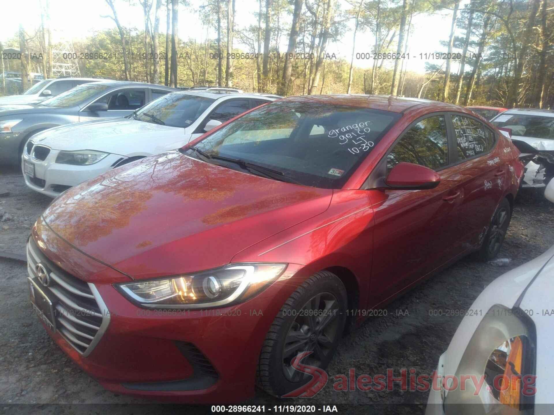 5NPD84LF7JH251961 2018 HYUNDAI ELANTRA