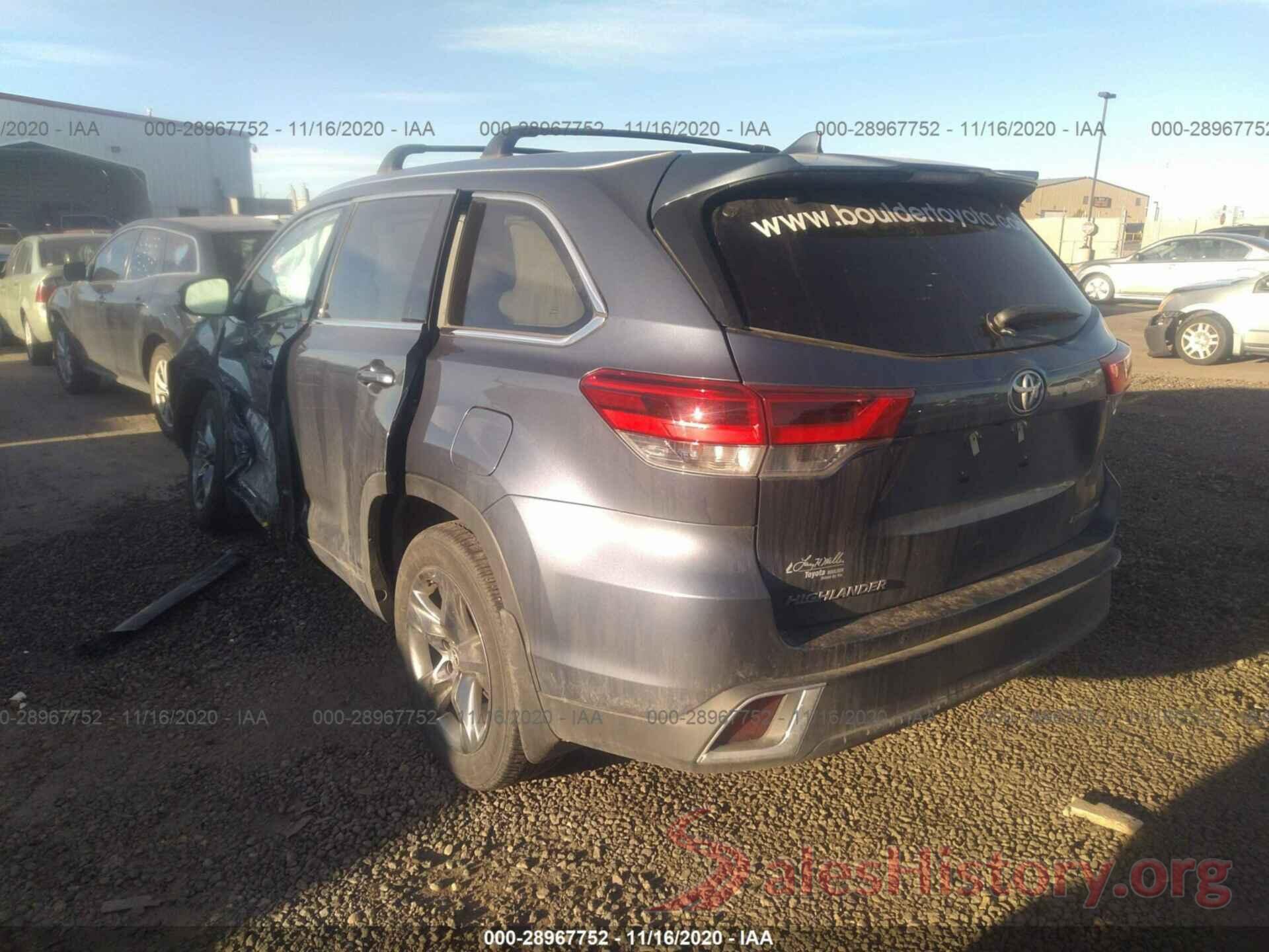 5TDDZRFH4KS710091 2019 TOYOTA HIGHLANDER