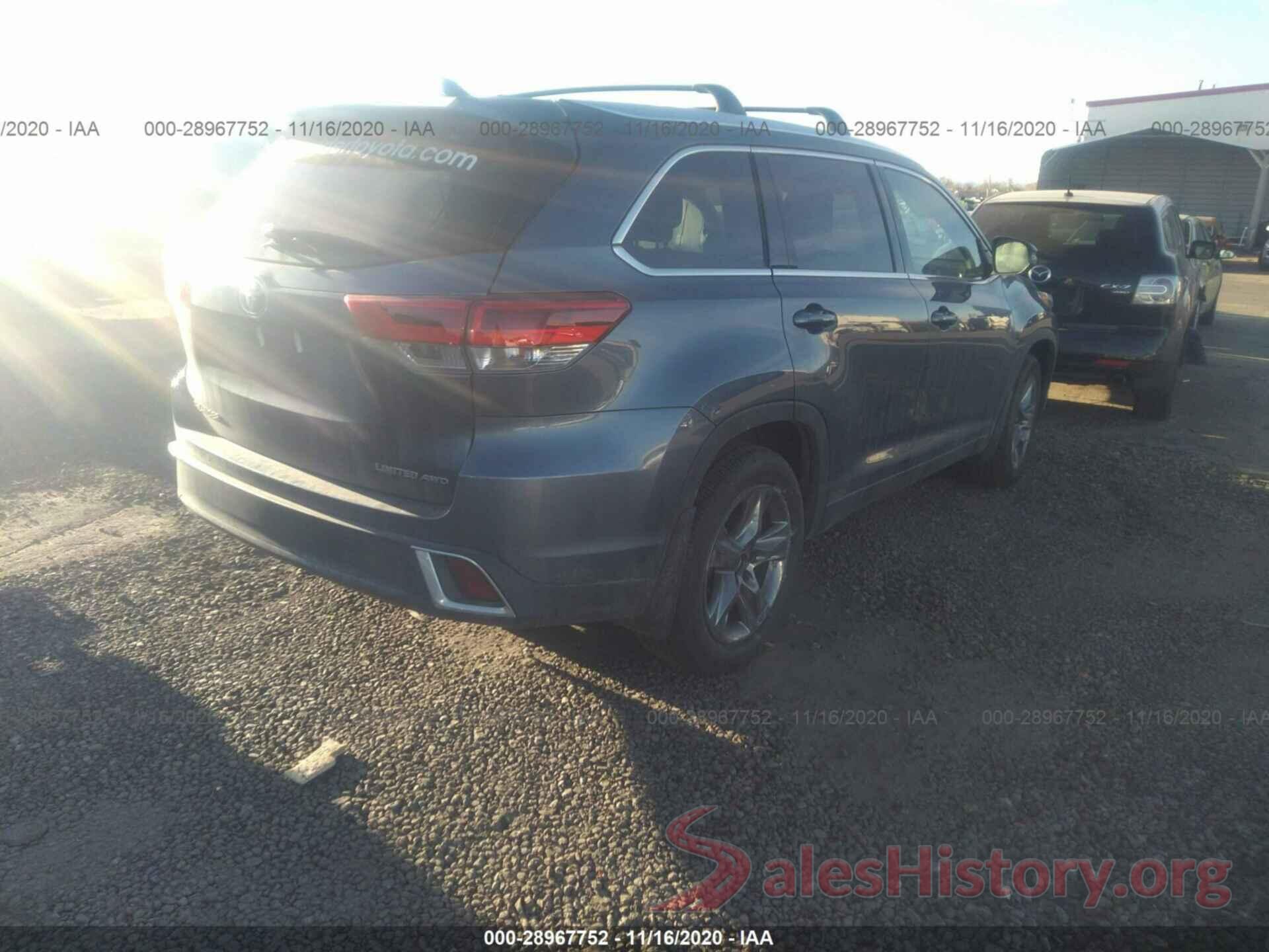 5TDDZRFH4KS710091 2019 TOYOTA HIGHLANDER