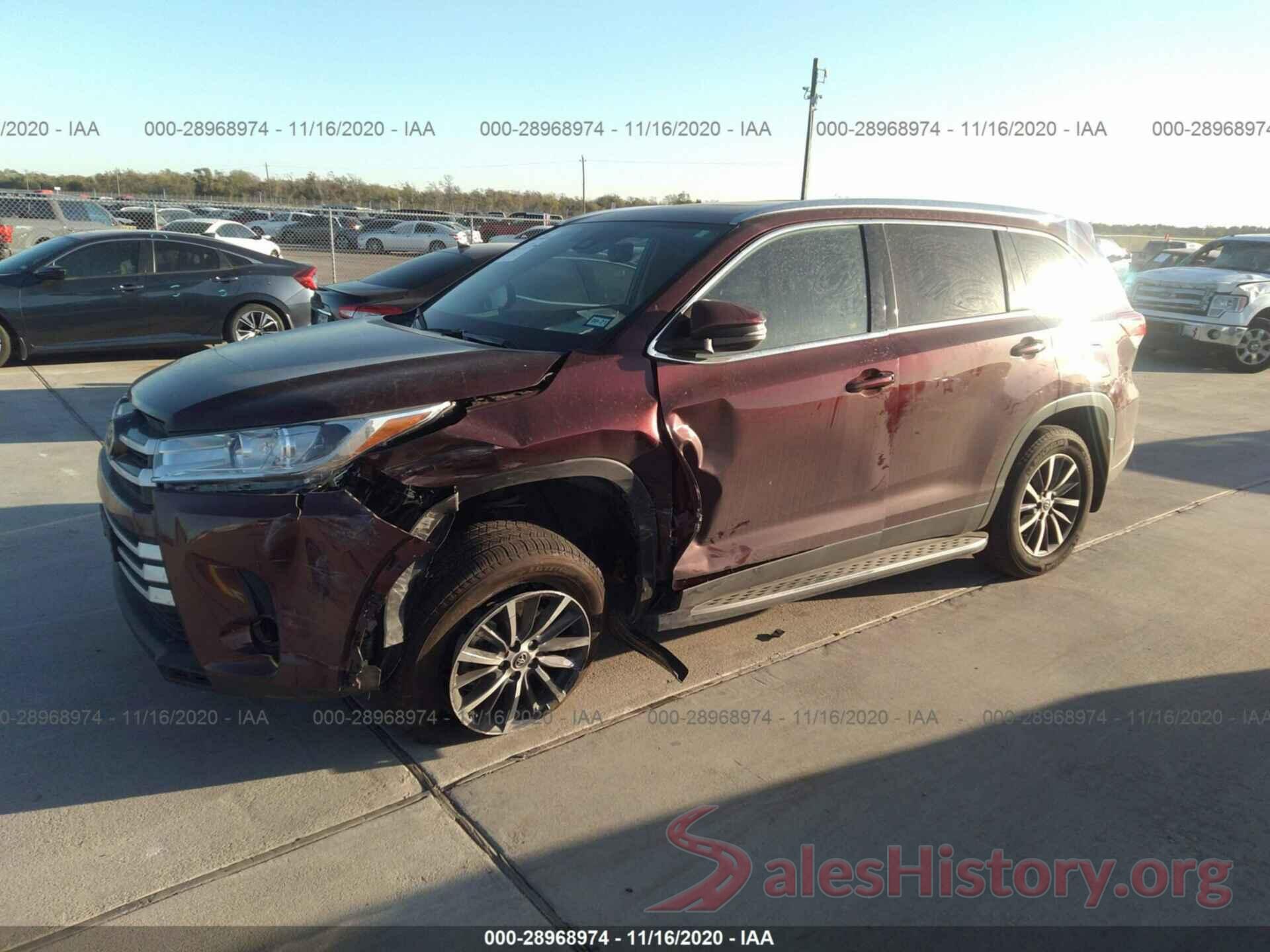 5TDKZRFH6KS335344 2019 TOYOTA HIGHLANDER