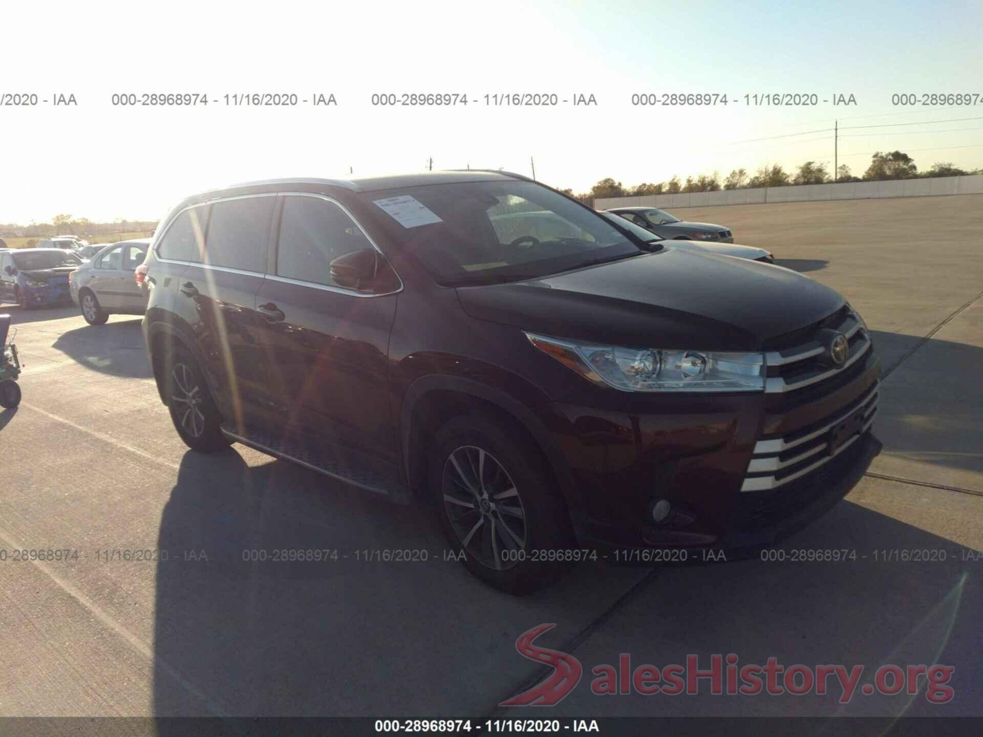 5TDKZRFH6KS335344 2019 TOYOTA HIGHLANDER