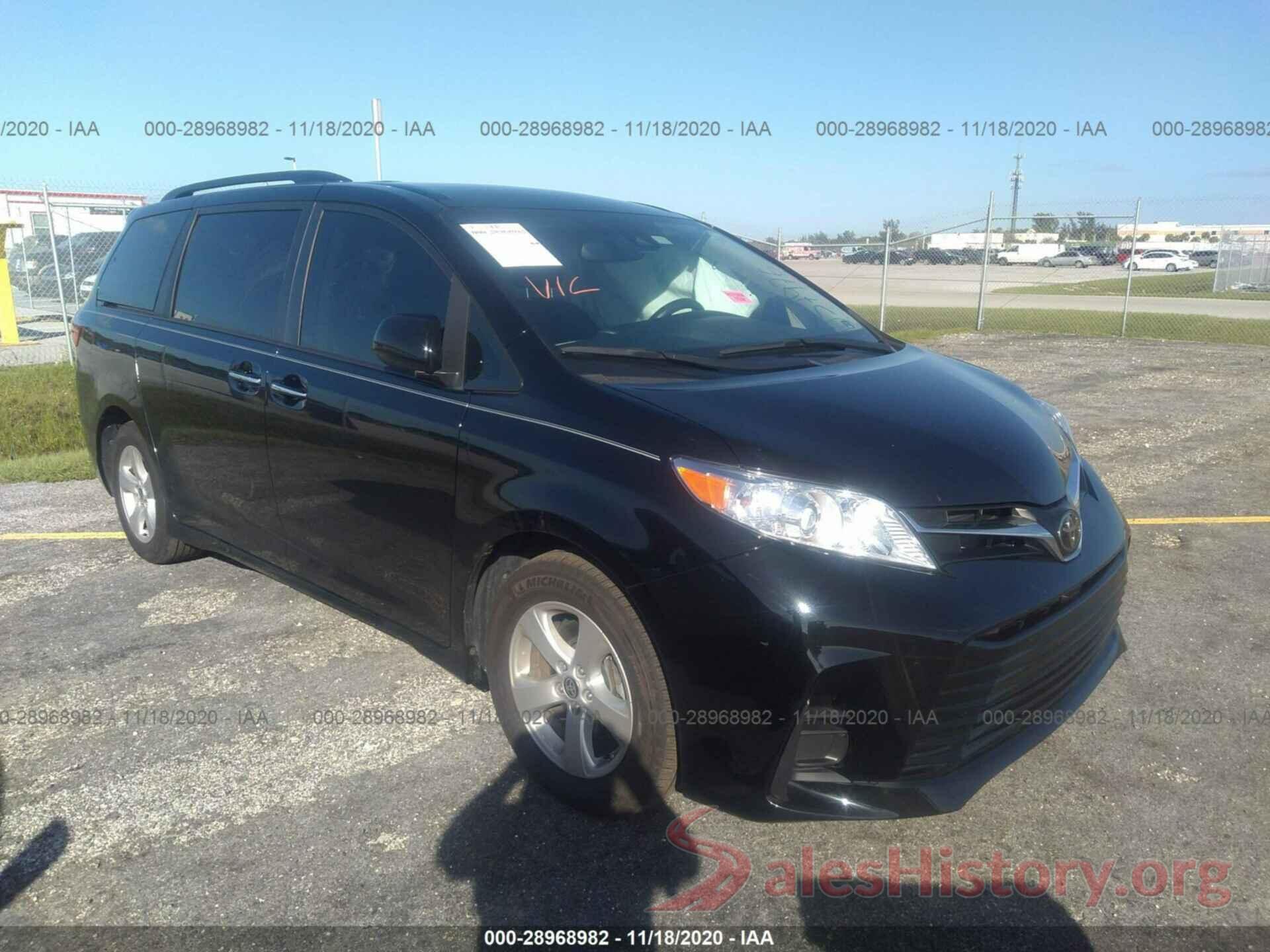 5TDKZ3DC3LS057976 2020 TOYOTA SIENNA