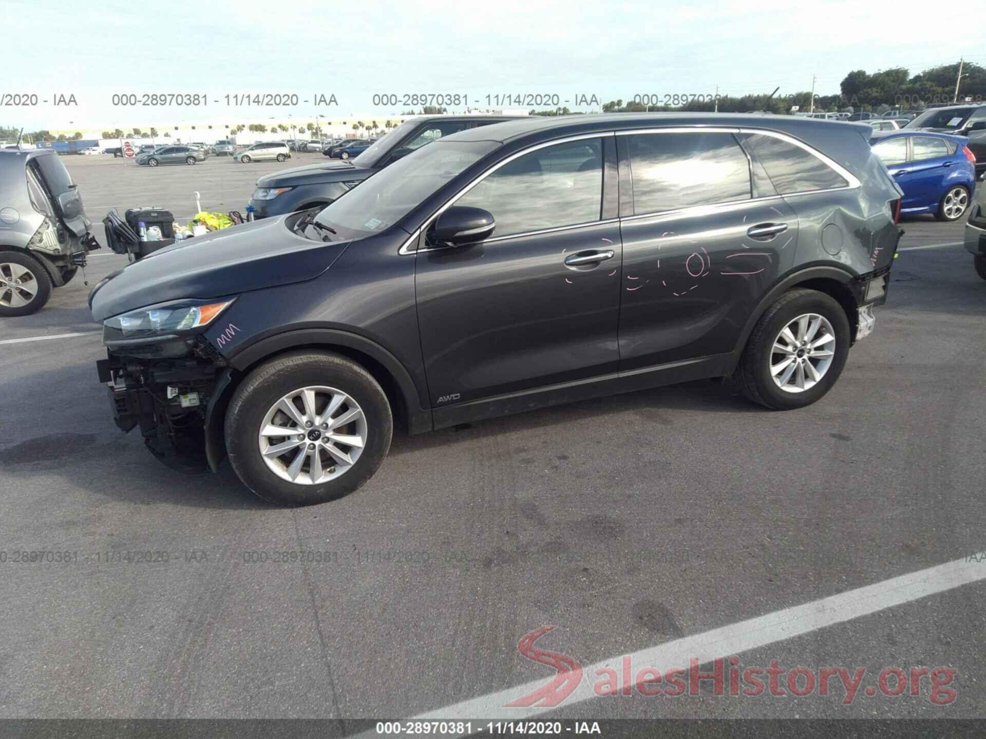 5XYPGDA58KG487604 2019 KIA SORENTO