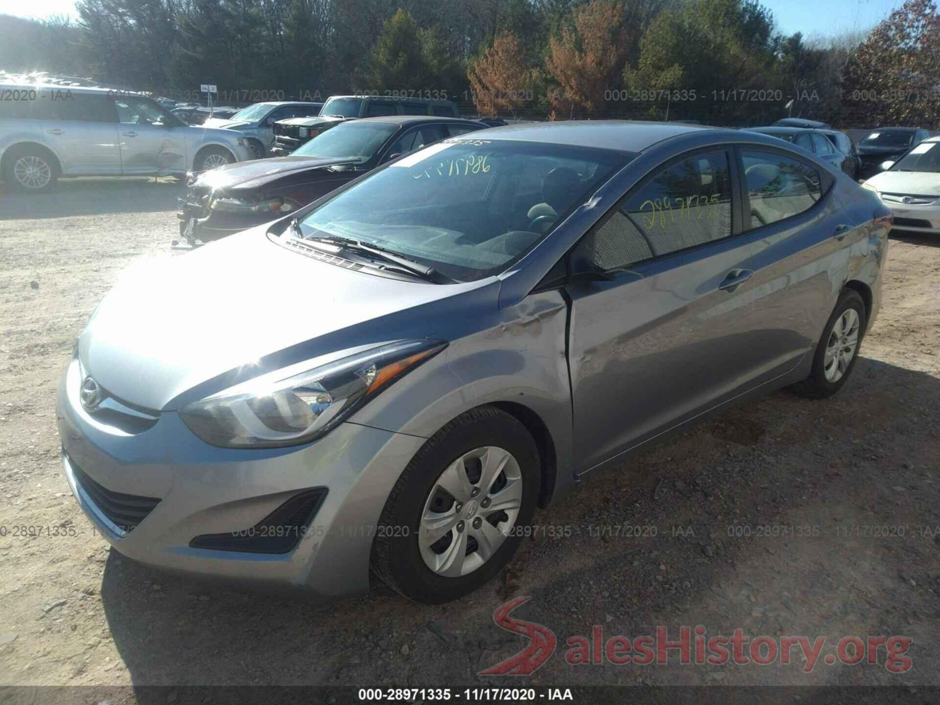 5NPDH4AE4GH702816 2016 HYUNDAI ELANTRA