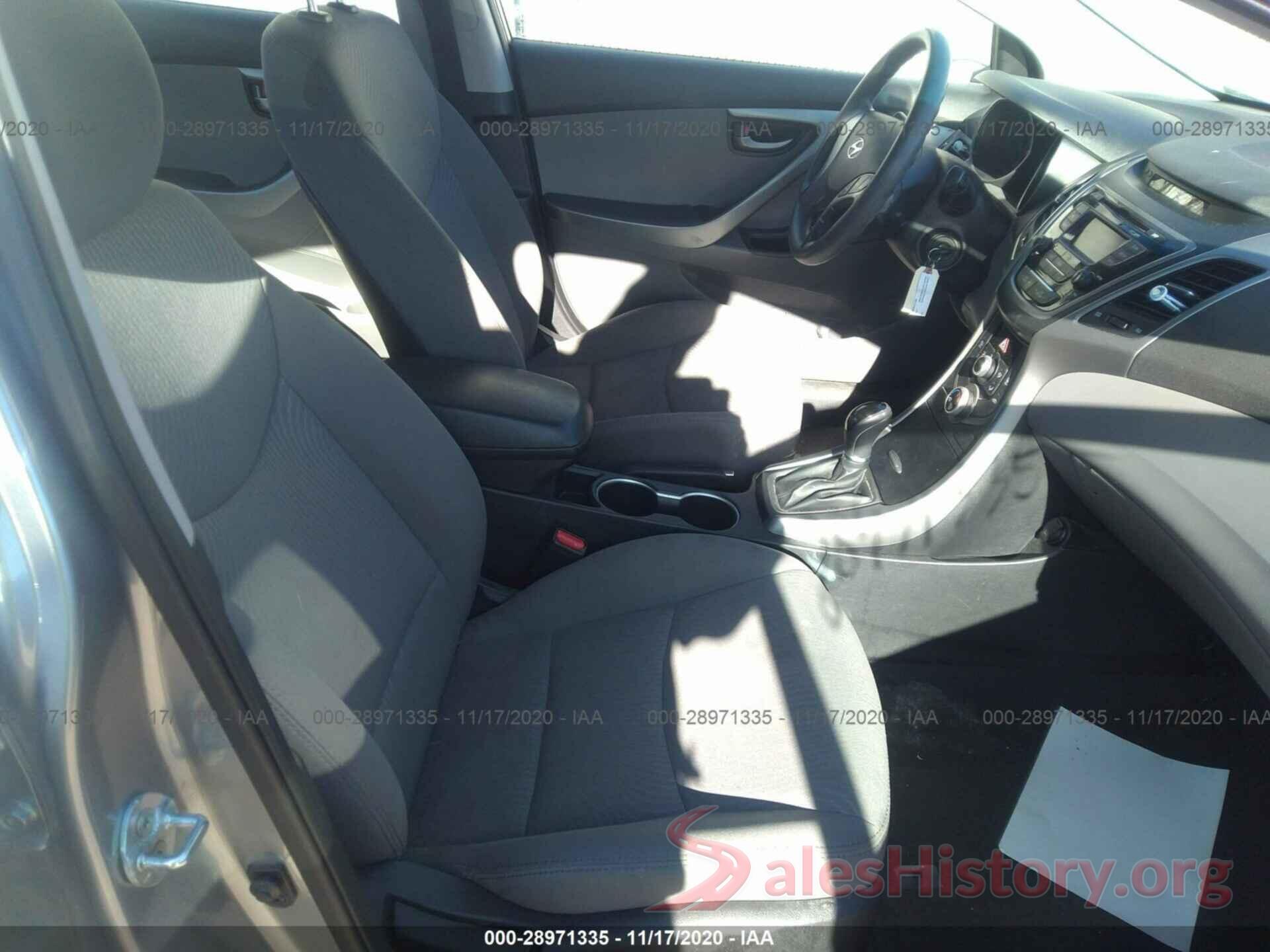 5NPDH4AE4GH702816 2016 HYUNDAI ELANTRA