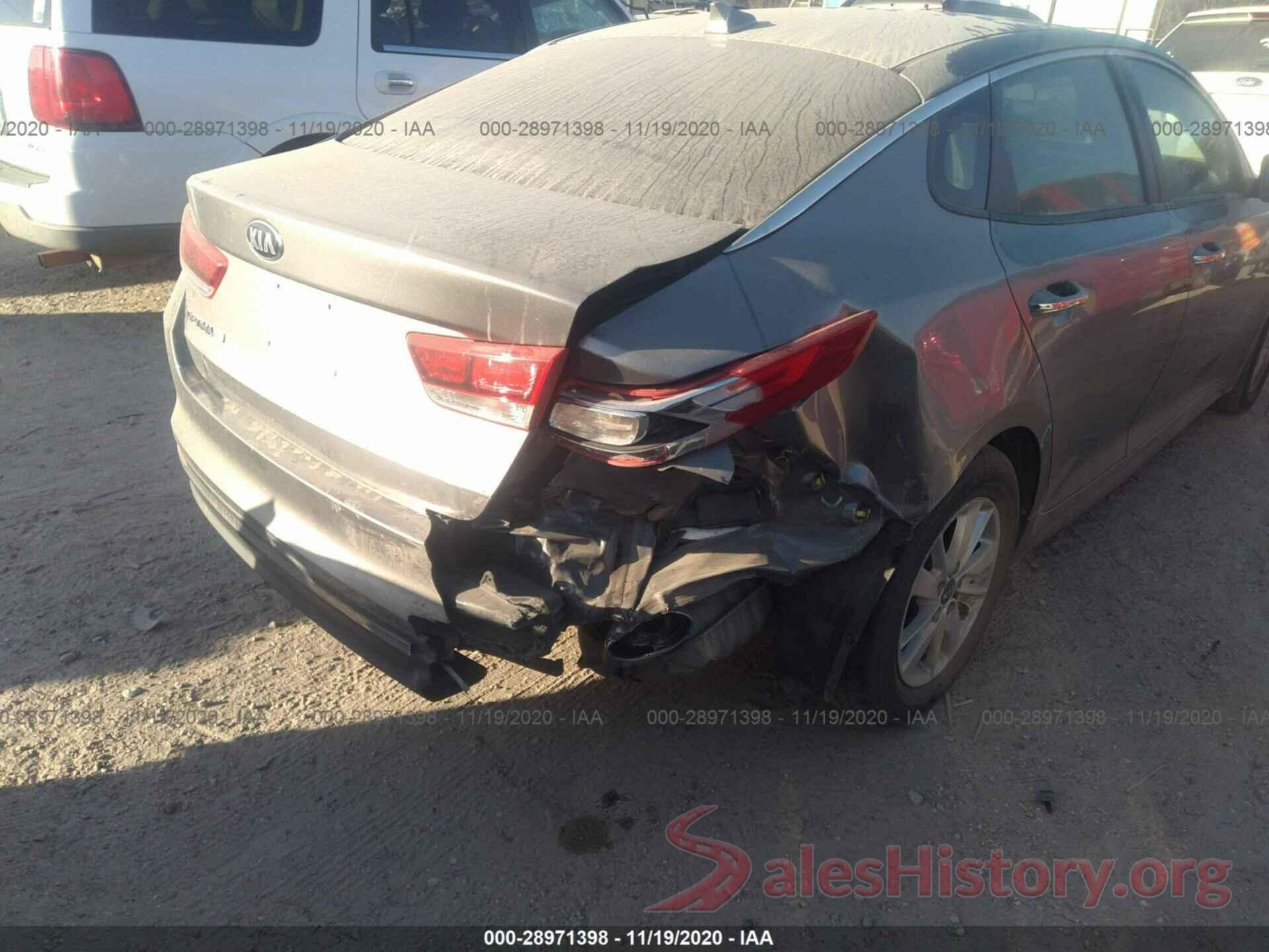 5XXGT4L33GG025549 2016 KIA OPTIMA