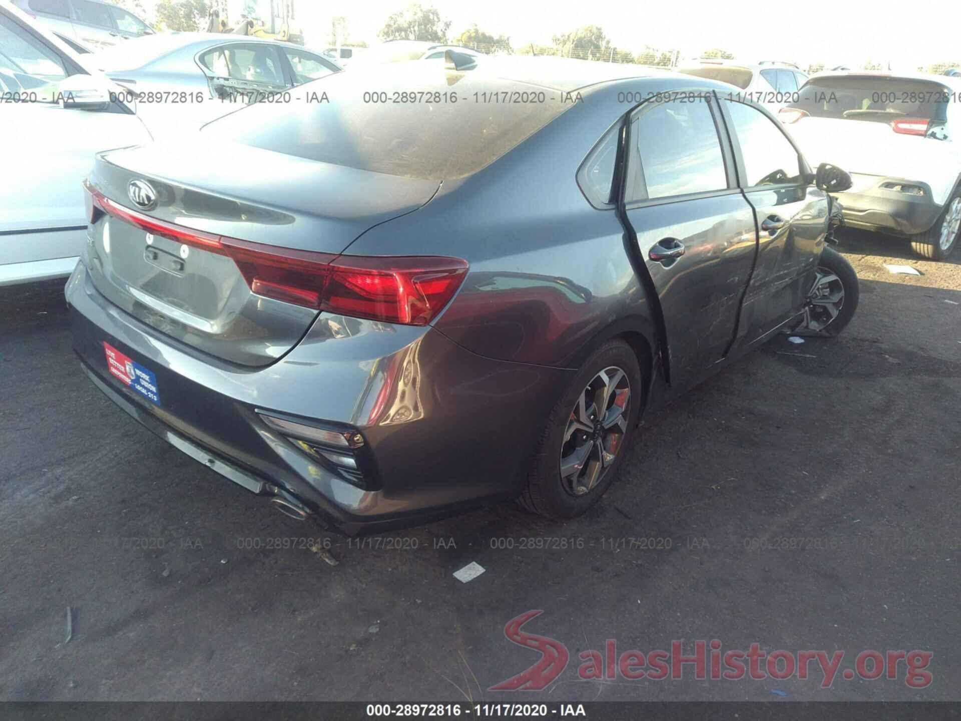 3KPF24AD8LE232600 2020 KIA FORTE