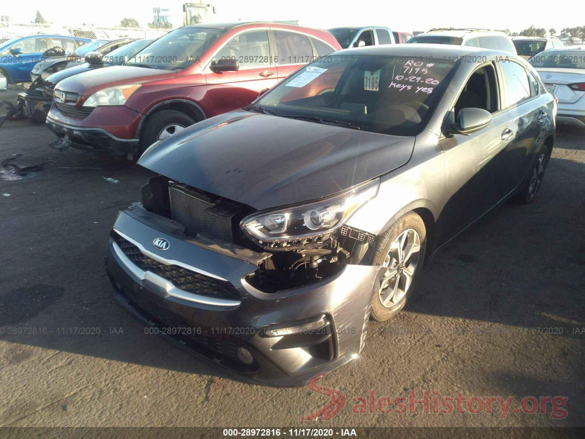 3KPF24AD8LE232600 2020 KIA FORTE