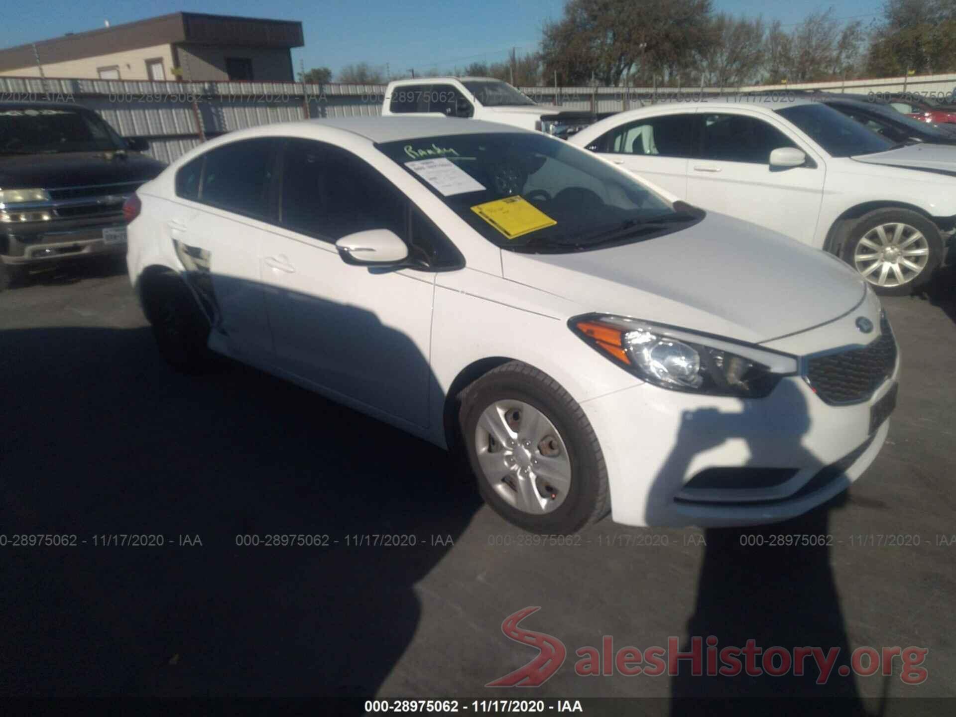 KNAFX4A68G5521431 2016 KIA FORTE