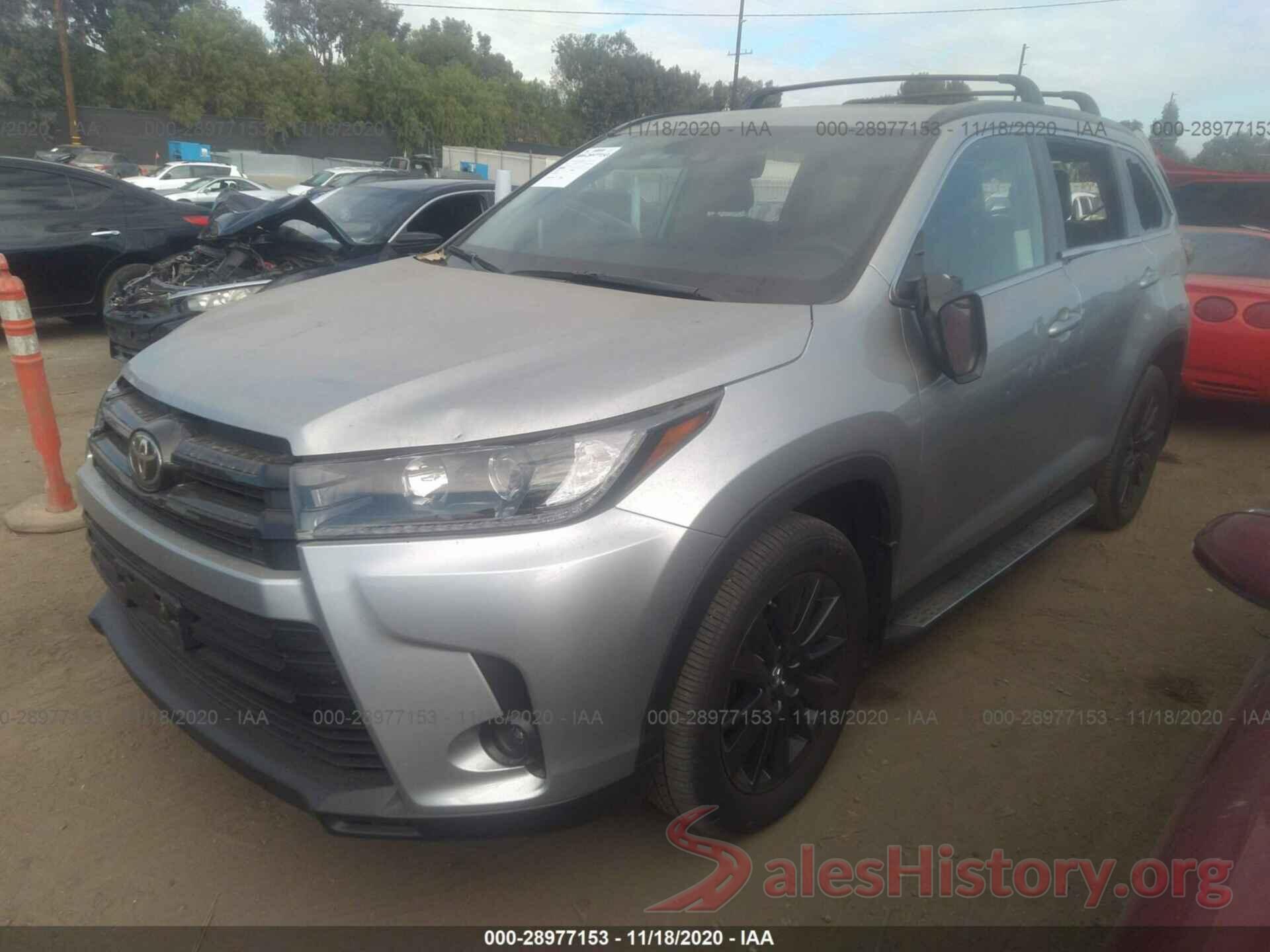 5TDKZRFH7KS564289 2019 TOYOTA HIGHLANDER