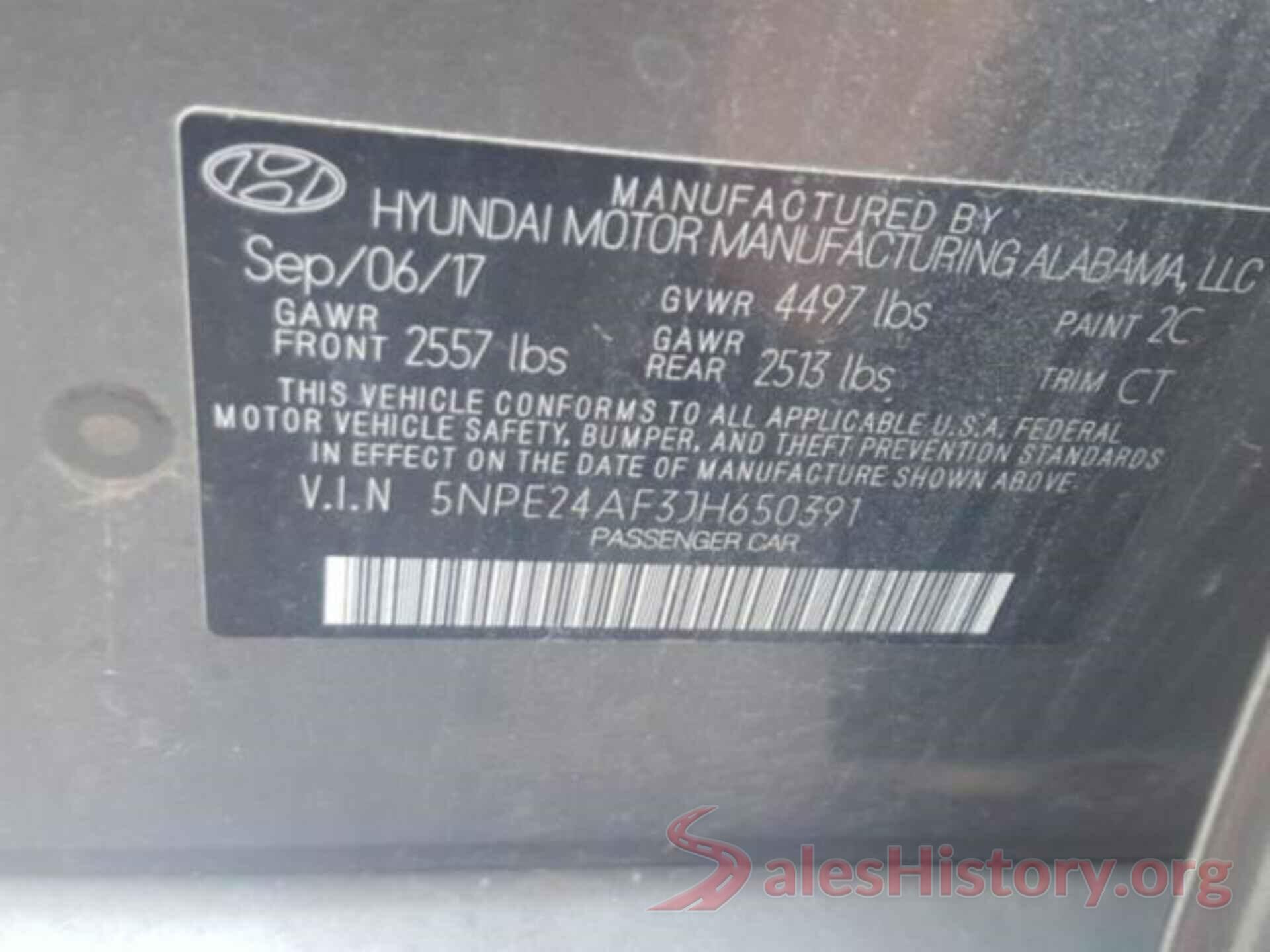 5NPE24AF3JH650391 2018 HYUNDAI SONATA