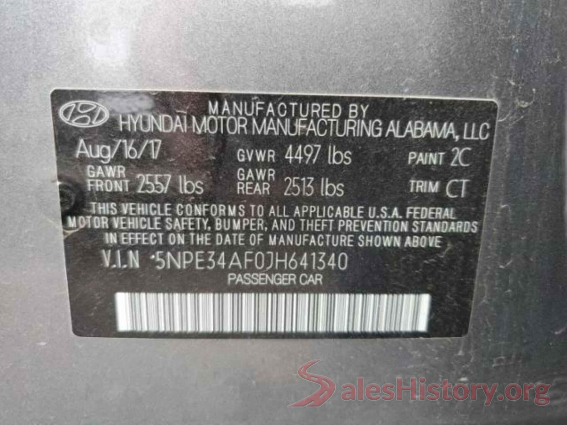 5NPE34AF0JH641340 2018 HYUNDAI SONATA