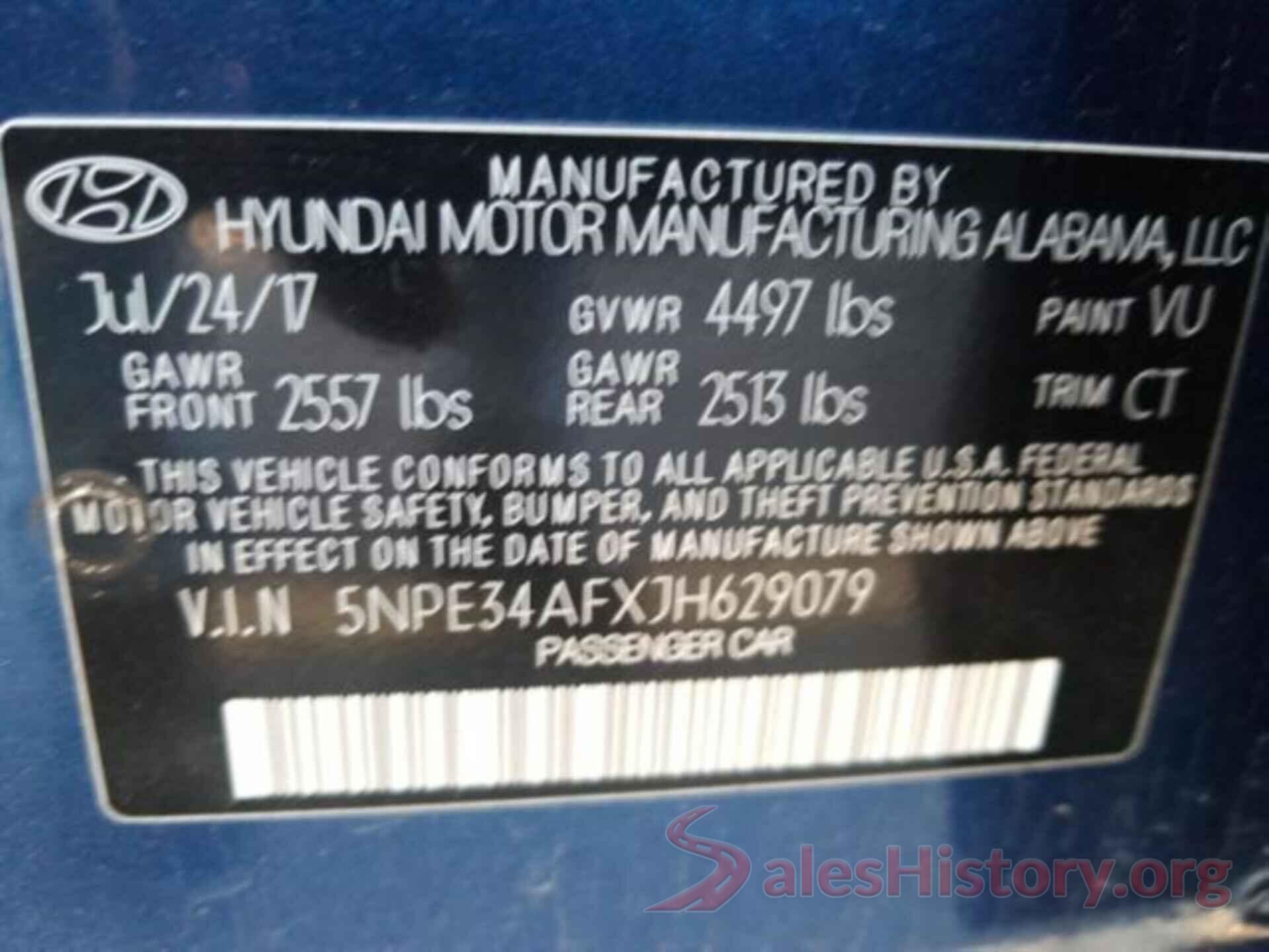 5NPE34AFXJH629079 2018 HYUNDAI SONATA