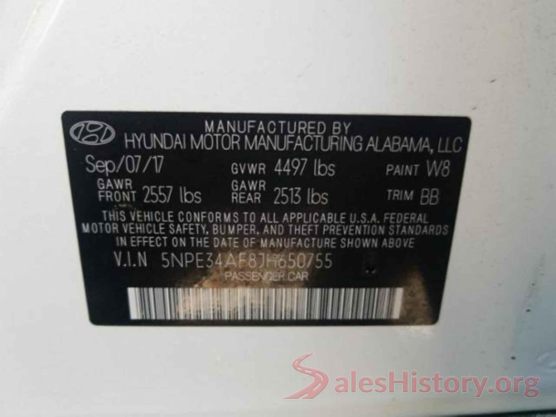 5NPE34AF8JH650755 2018 HYUNDAI SONATA