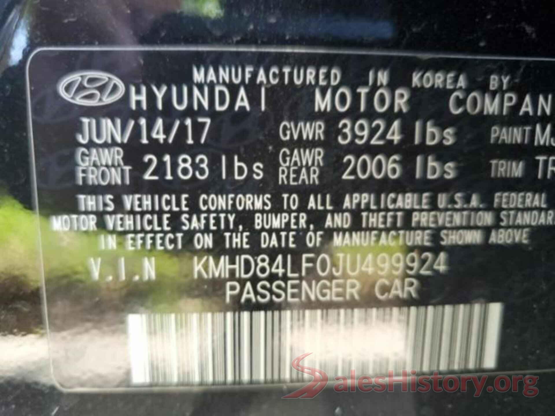 KMHD84LF0JU499924 2018 HYUNDAI ELANTRA