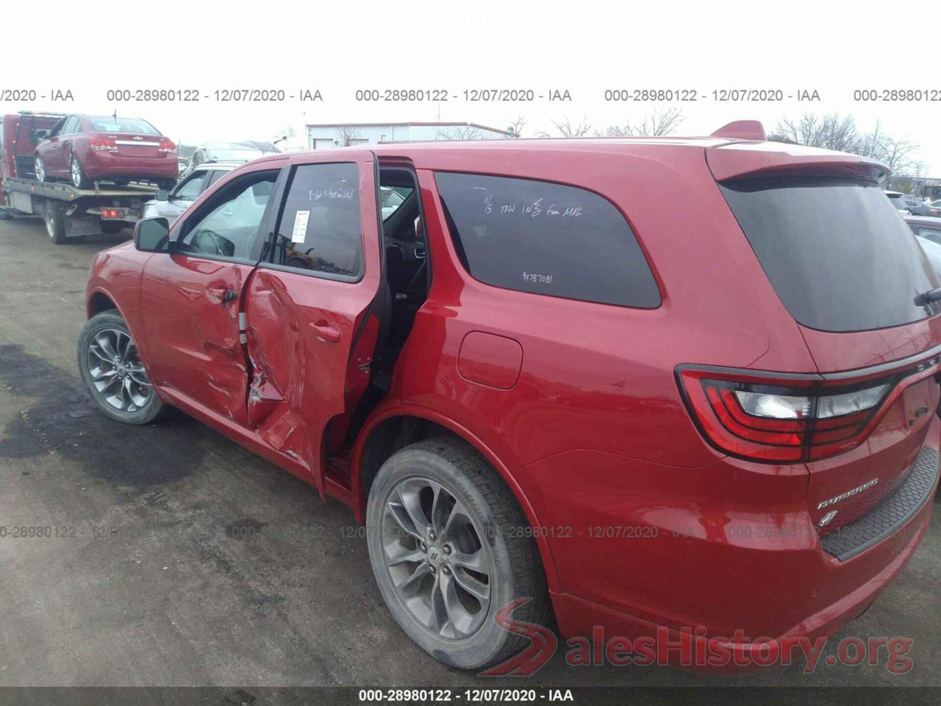 1C4RDJDG8LC308089 2020 DODGE DURANGO