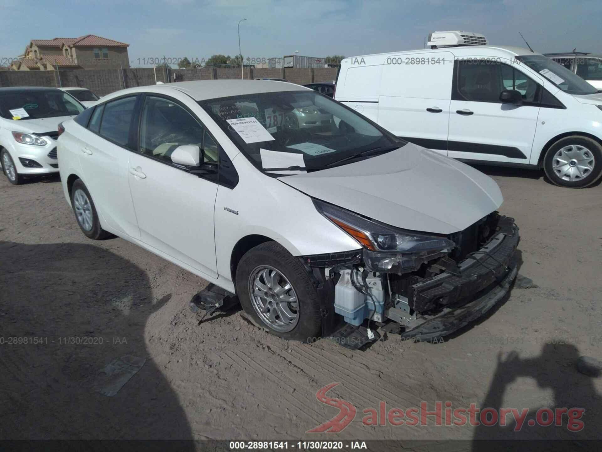 JTDKARFU9K3079612 2019 TOYOTA PRIUS