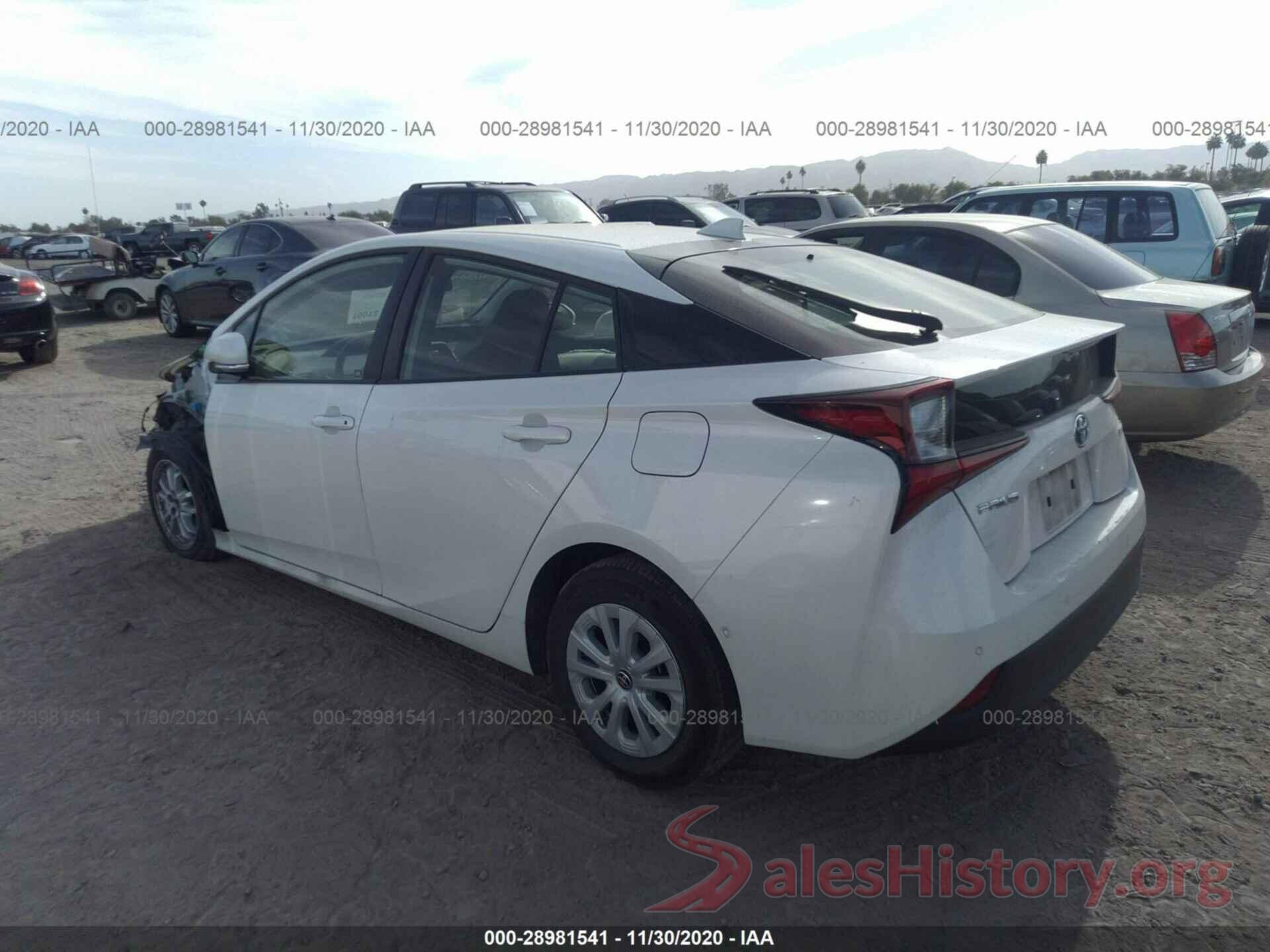 JTDKARFU9K3079612 2019 TOYOTA PRIUS