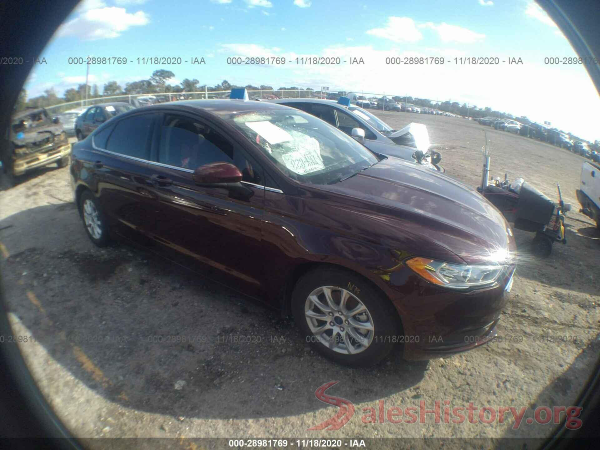 3FA6P0G7XHR343683 2017 FORD FUSION