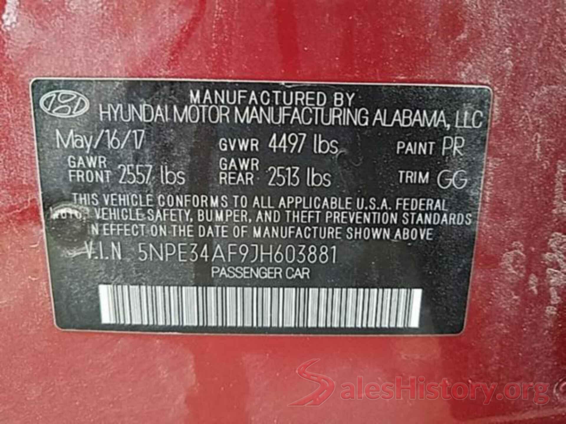 5NPE34AF9JH603881 2018 HYUNDAI SONATA