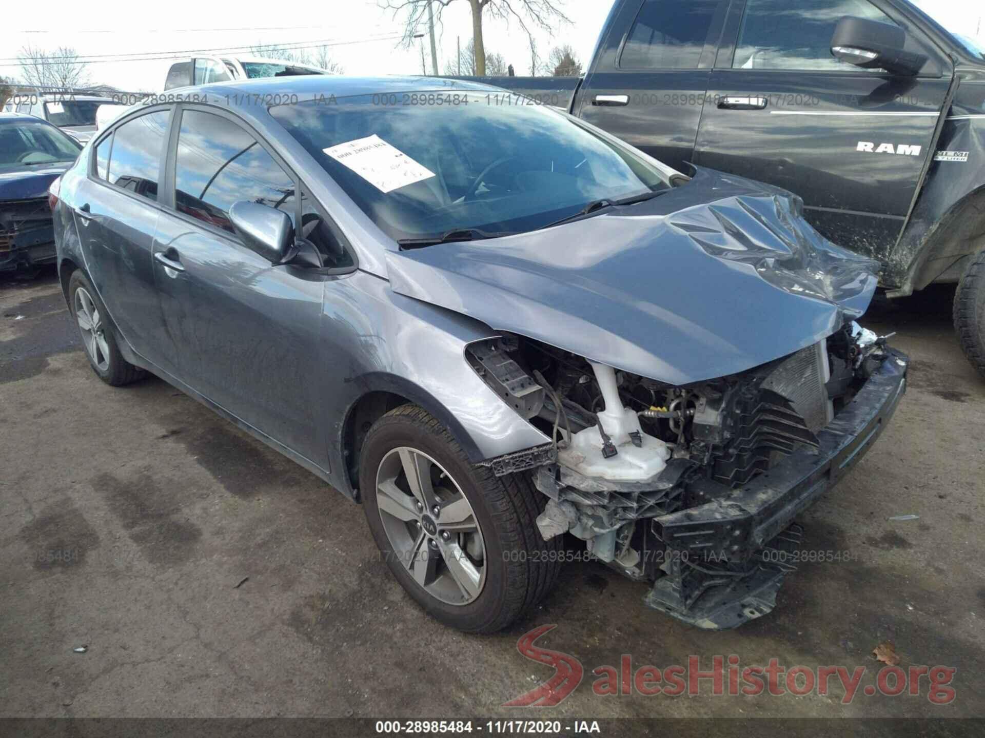 3KPFL4A72JE188291 2018 KIA FORTE