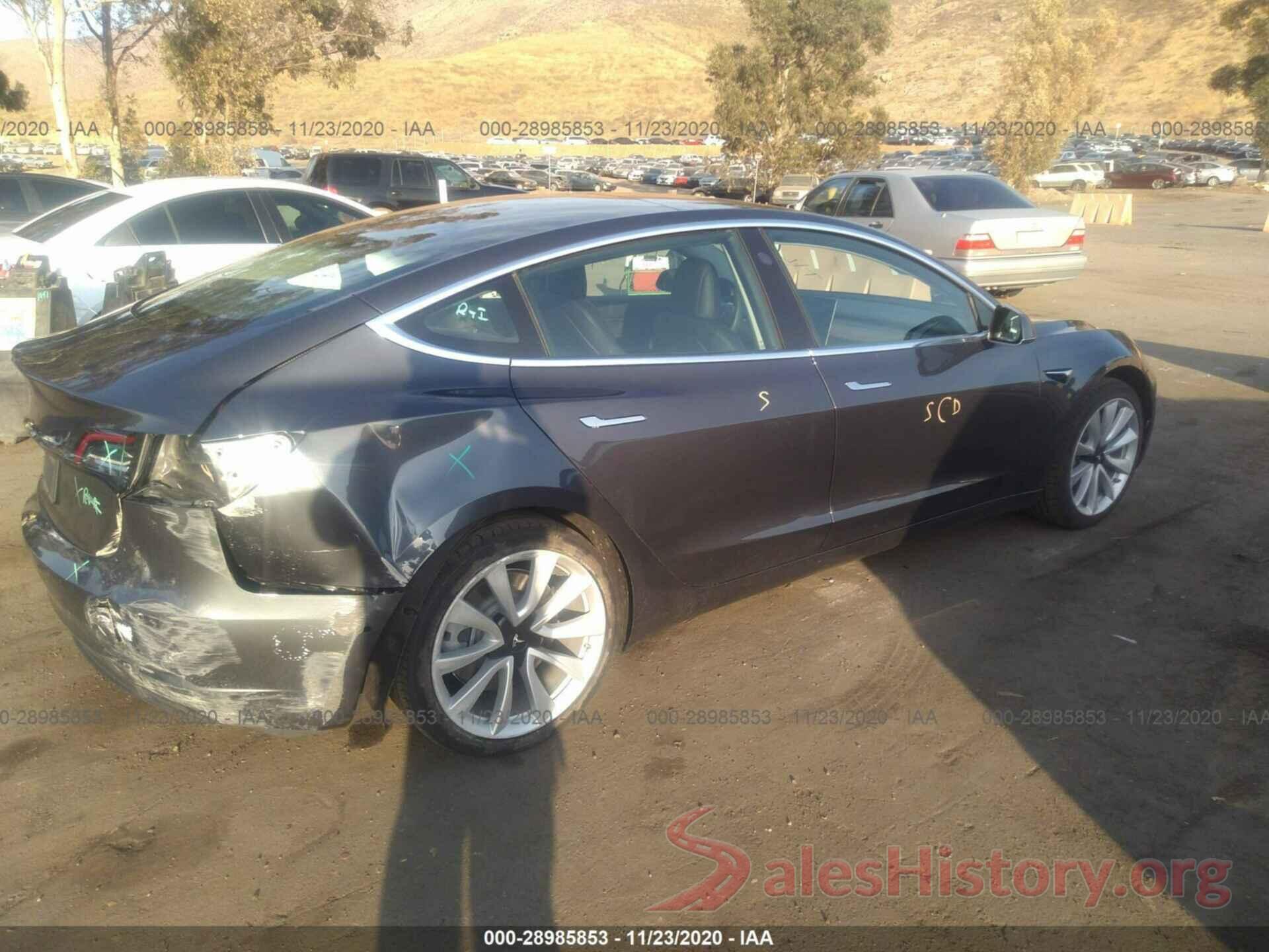 5YJ3E1EA0KF402045 2019 TESLA MODEL 3