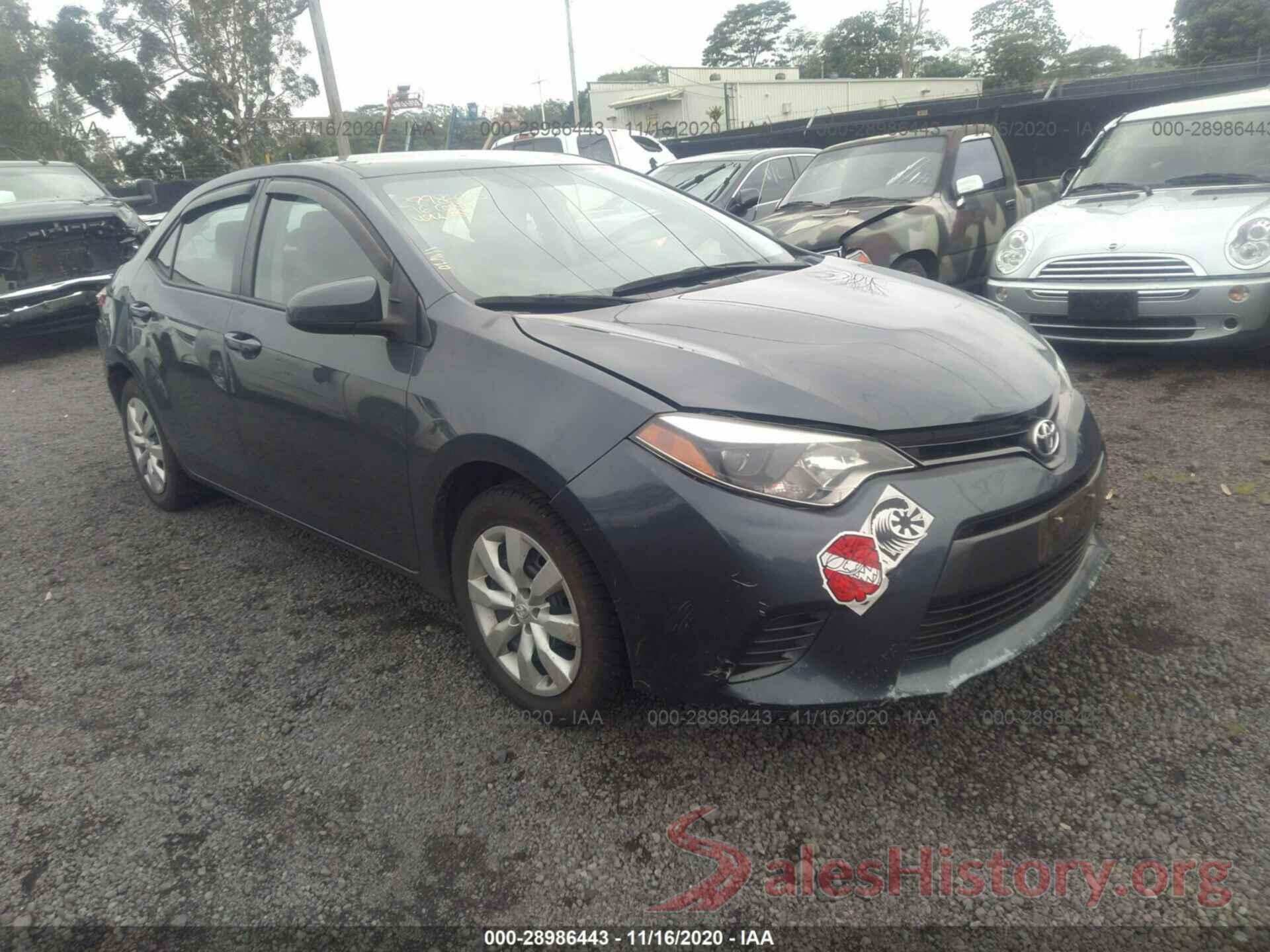 2T1BURHE5GC647284 2016 TOYOTA COROLLA