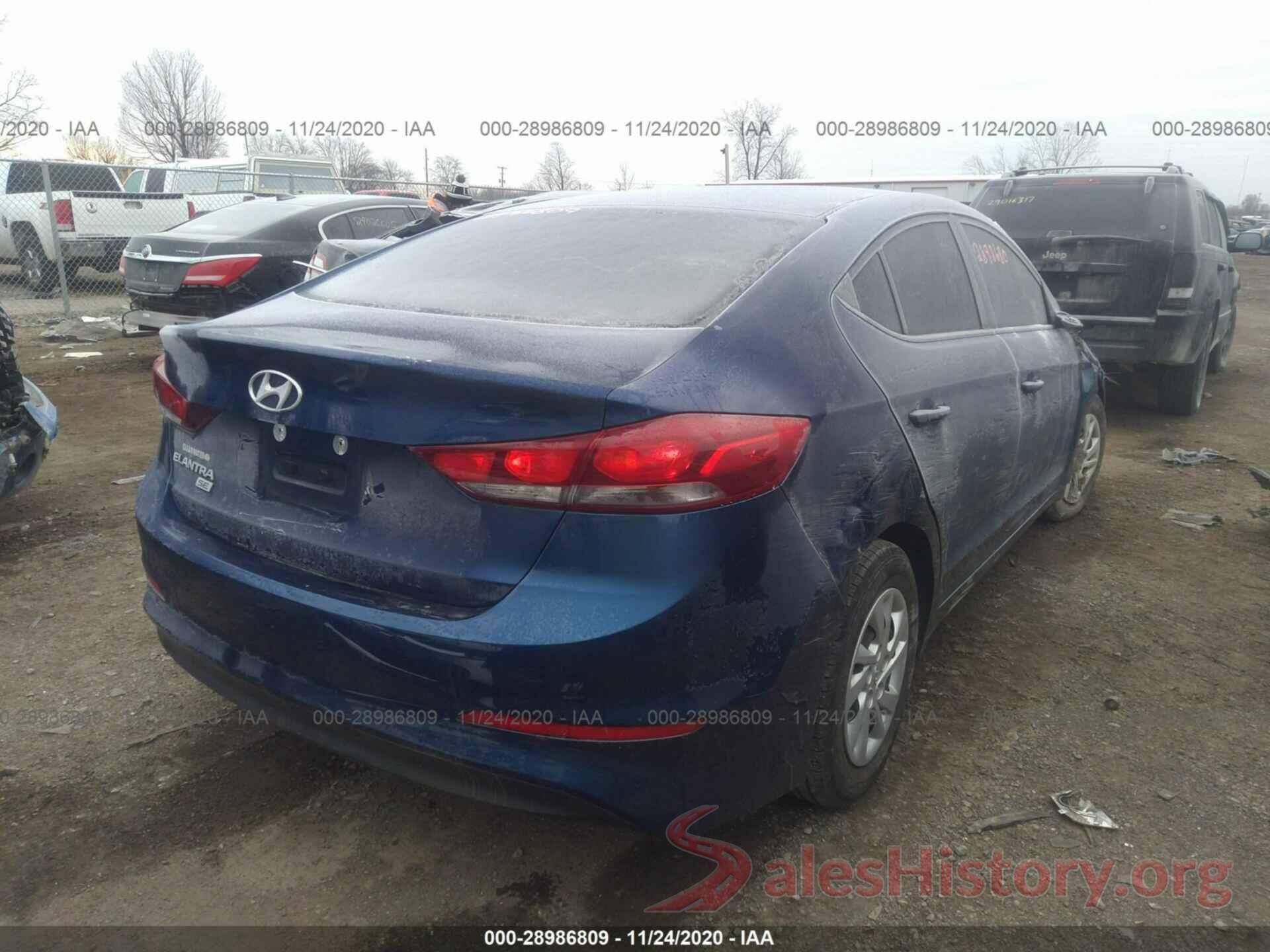 5NPD74LF6JH291032 2018 HYUNDAI ELANTRA