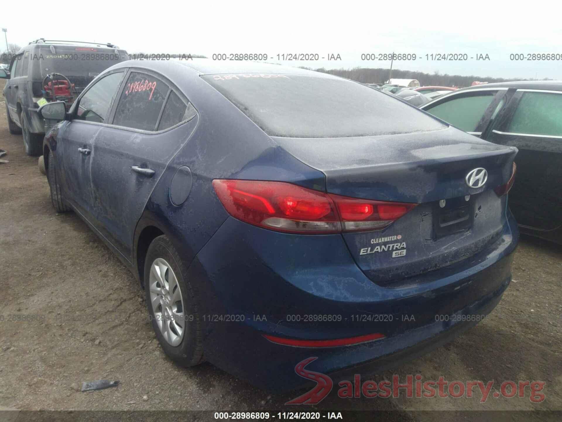 5NPD74LF6JH291032 2018 HYUNDAI ELANTRA