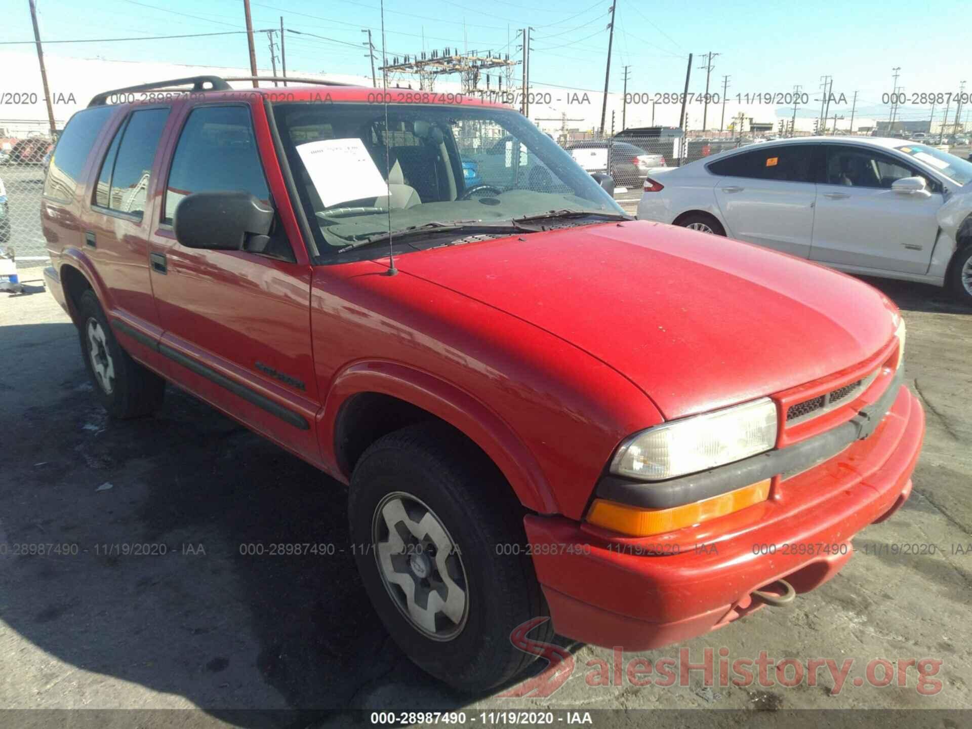 1GNDT13XX4K164591 2004 CHEVROLET BLAZER