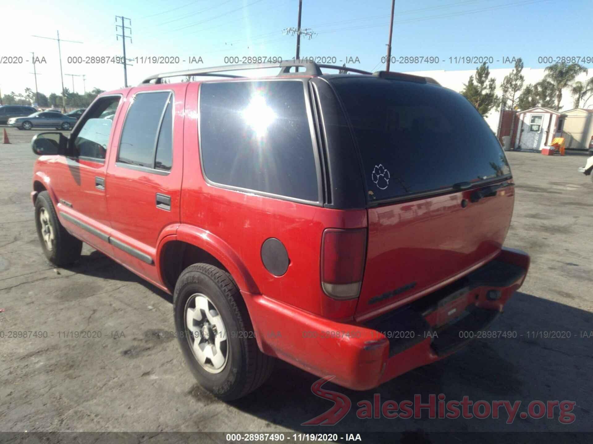 1GNDT13XX4K164591 2004 CHEVROLET BLAZER