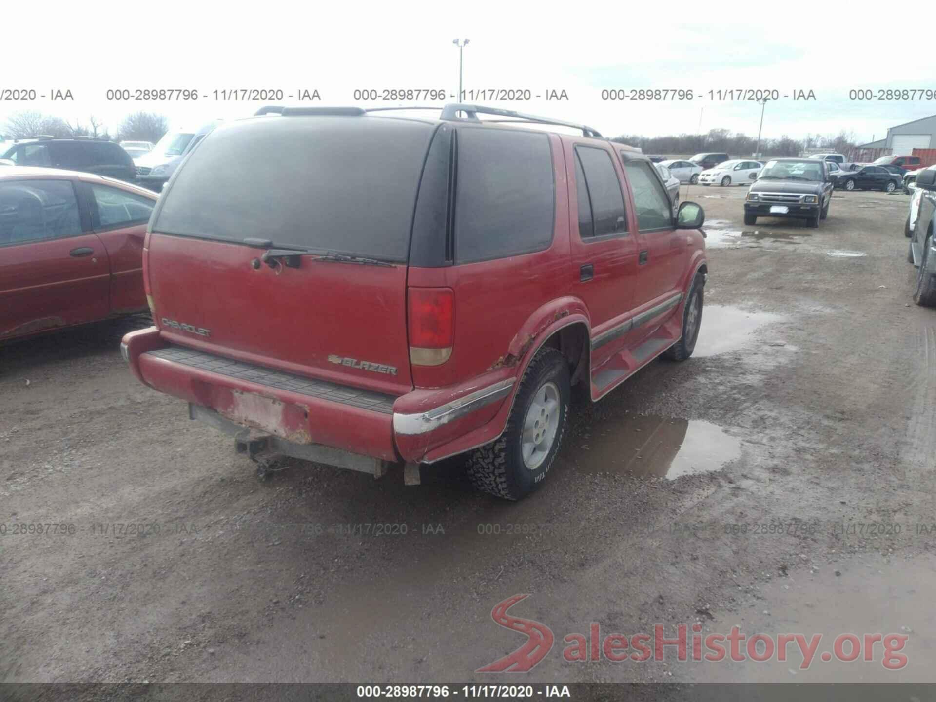 1GNDT13W7S2123355 1995 CHEVROLET BLAZER