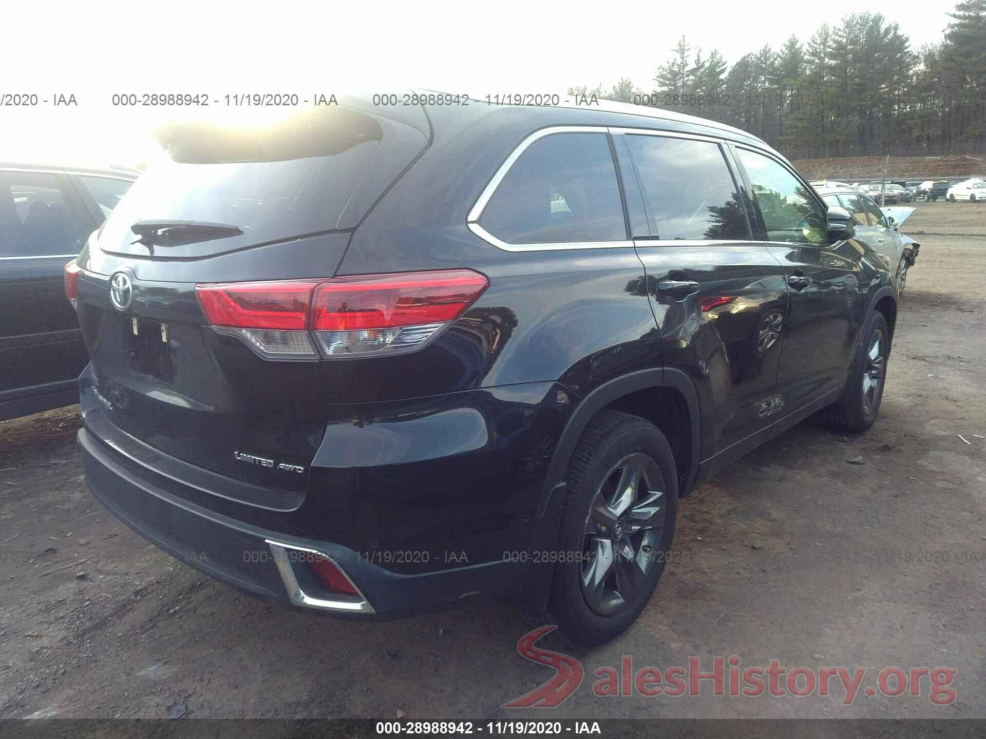 5TDDZRFH3HS384289 2017 TOYOTA HIGHLANDER