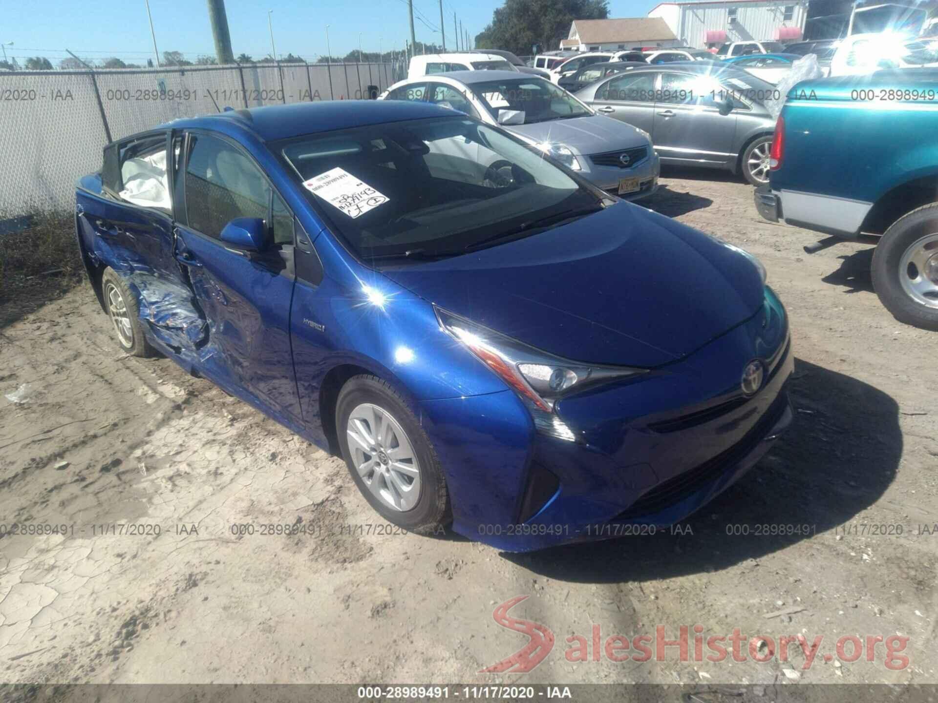 JTDKBRFUXH3550270 2017 TOYOTA PRIUS