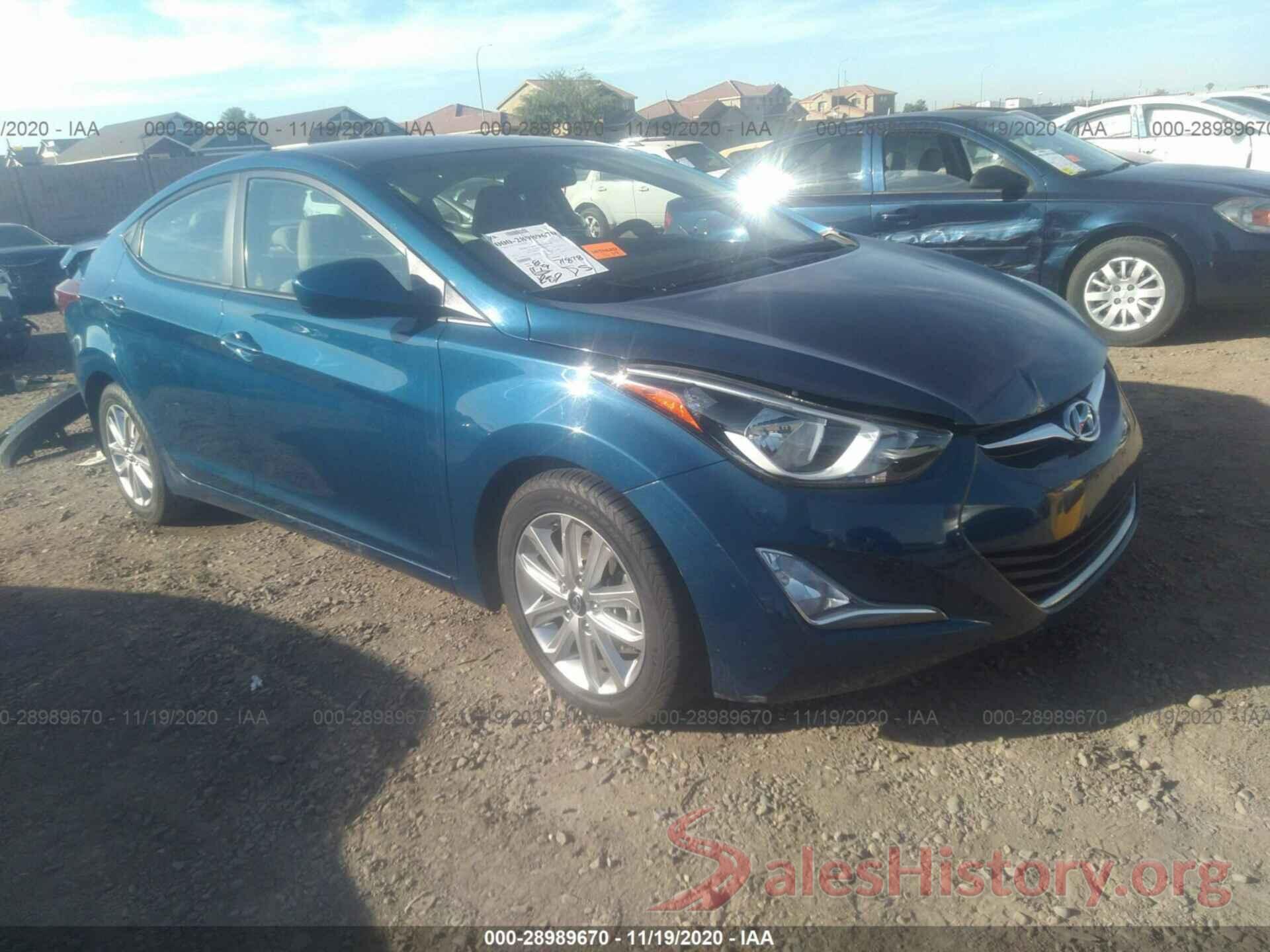 KMHDH4AE7GU584746 2016 HYUNDAI ELANTRA